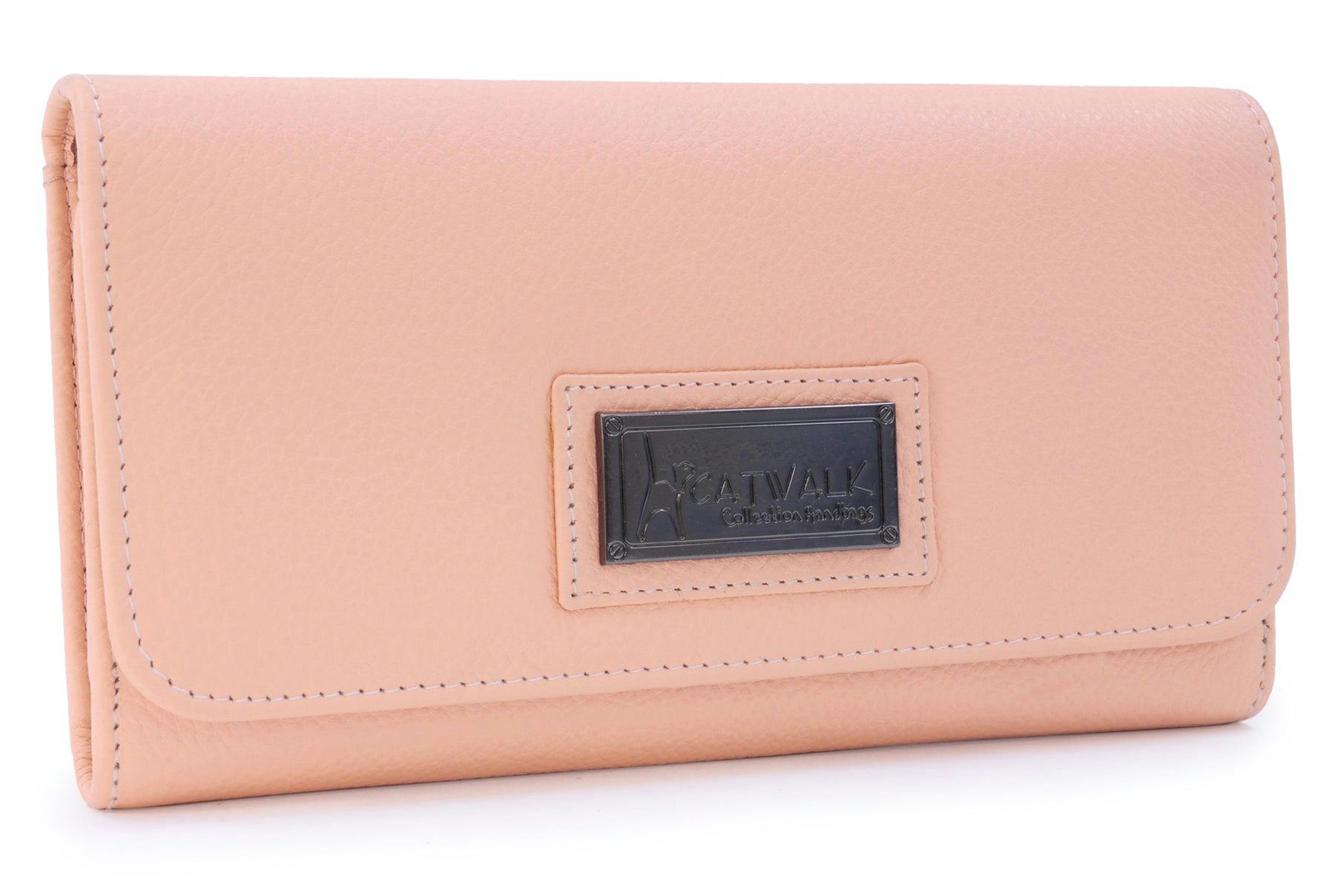 Catwalk Collection Handbags Pink Gemma - Matinee Purse - Rfid