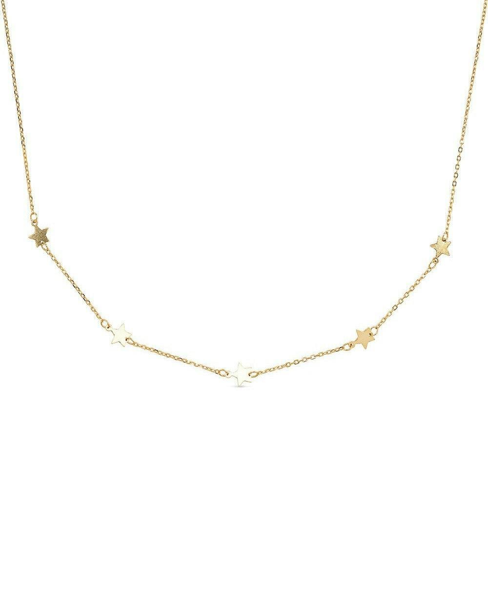 Elk & Bloom Gold Dainty 18K Star Choker - No Thank You - Standard Length