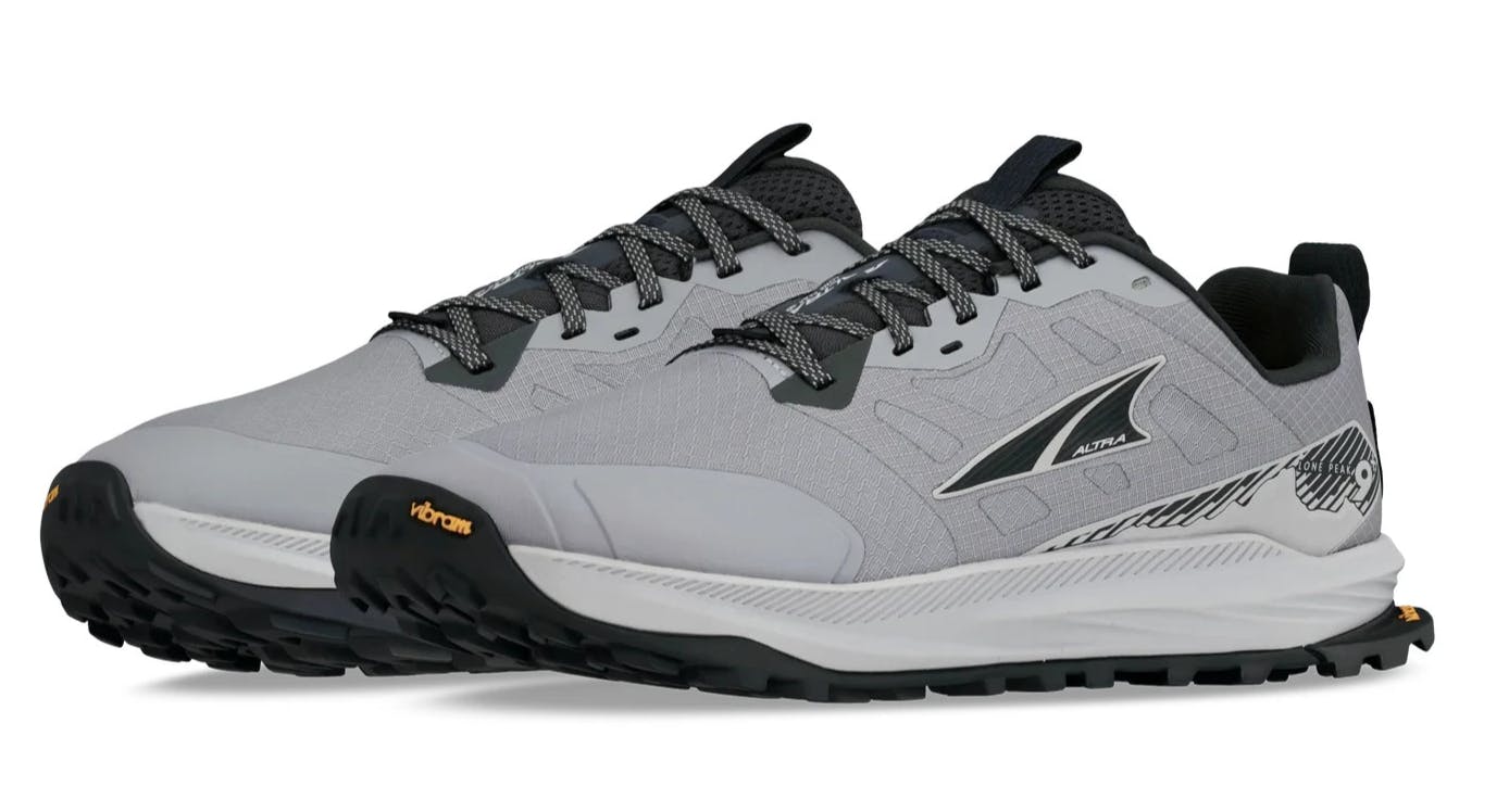 Altra Men's Grey Lone Peak 9+ Trail Running Trainers Hiking Shoes - Uk 10.5 Eu 46