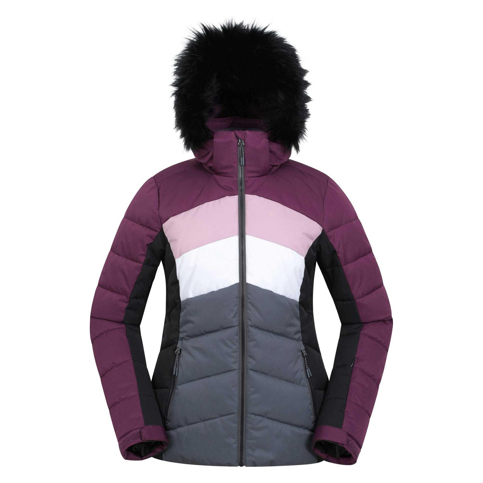 Mountain Warehouse Women's Dark/Purple Cascade Padded Ski Jacket - 8 Uk