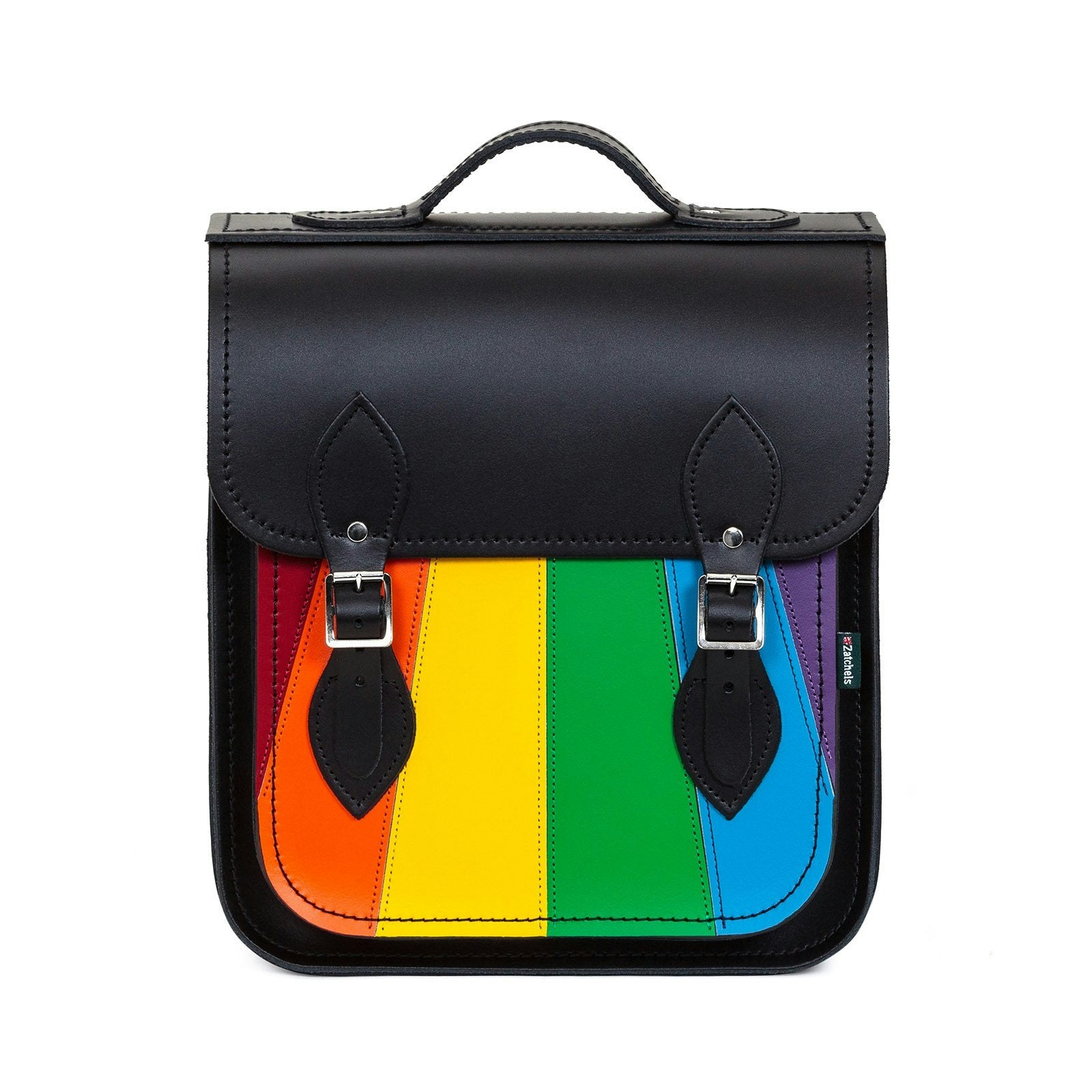 Zatchels Handmade Leather City Backpack - Pride - Small