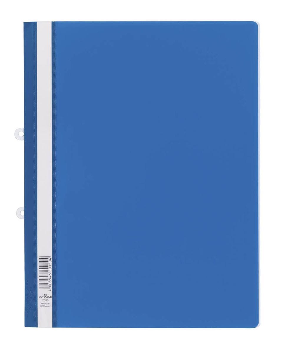 Rackhams Blue Clear View Project Folder Report File + Filing Strip | 25 Pack | A4