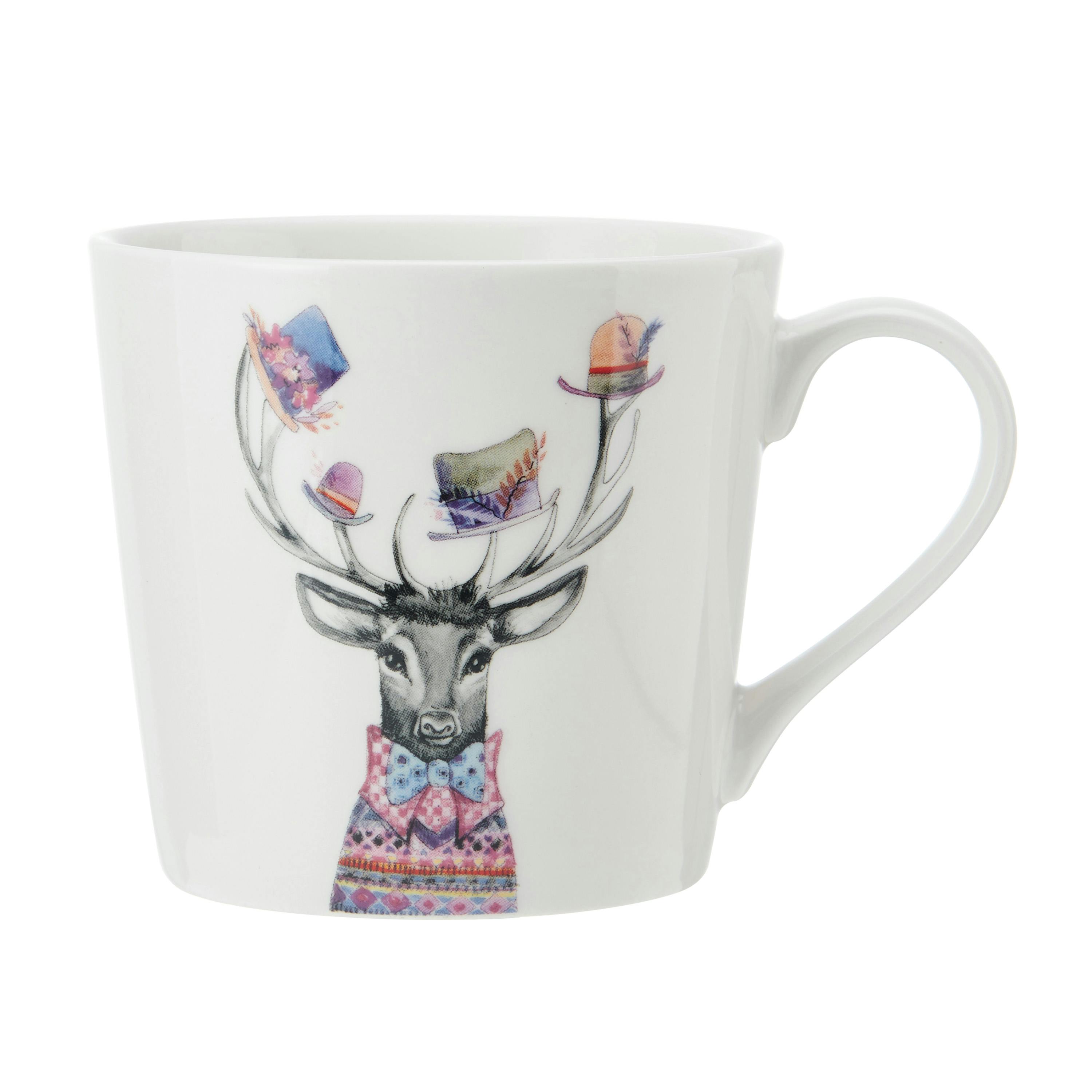 MIKASA x Tipperleyhill 380ml Fine China Mug, Stag, Gift Boxed - Image 3