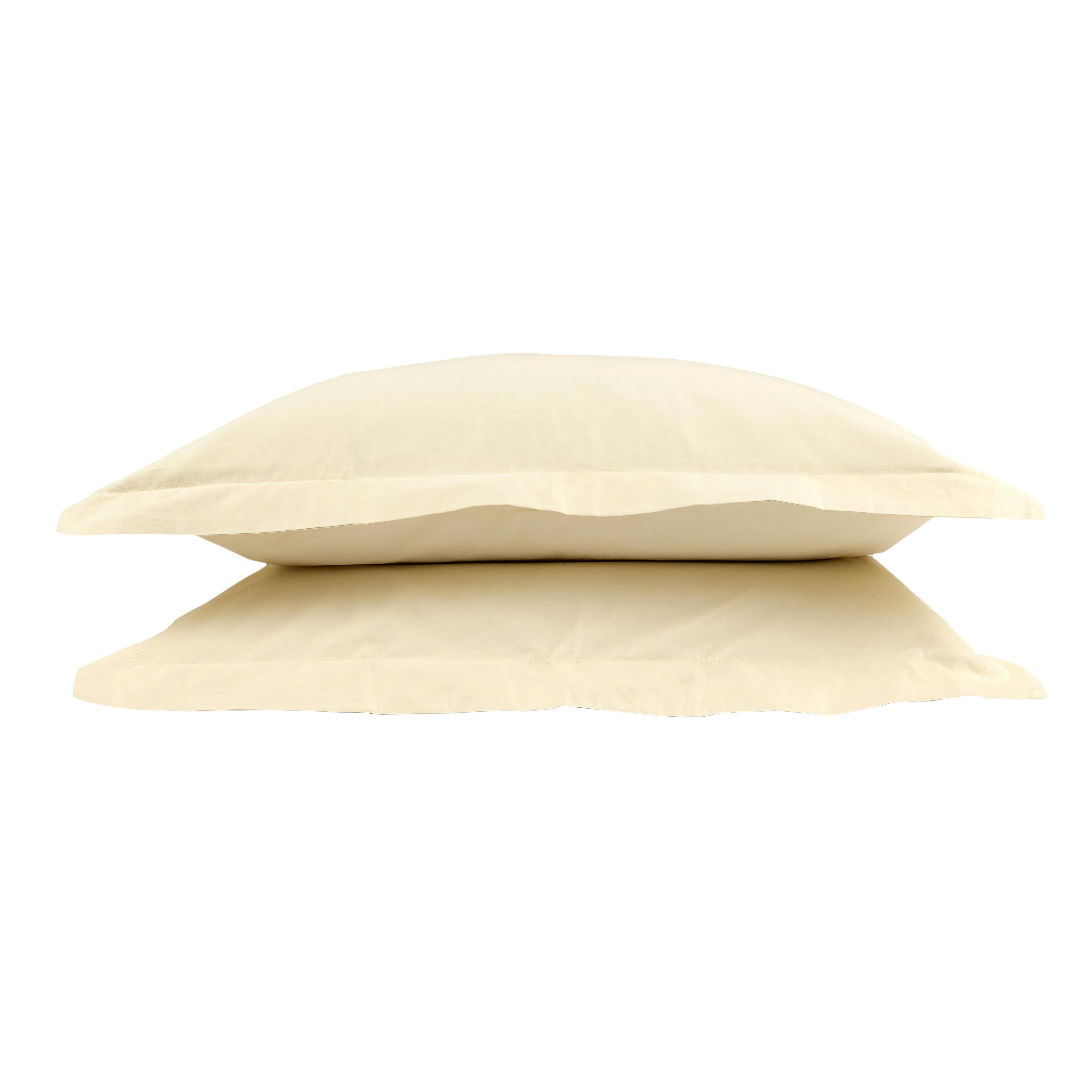 Hotel Pure Luxury Cream 4 Star Oxford Pillowcase - Pair - Standard