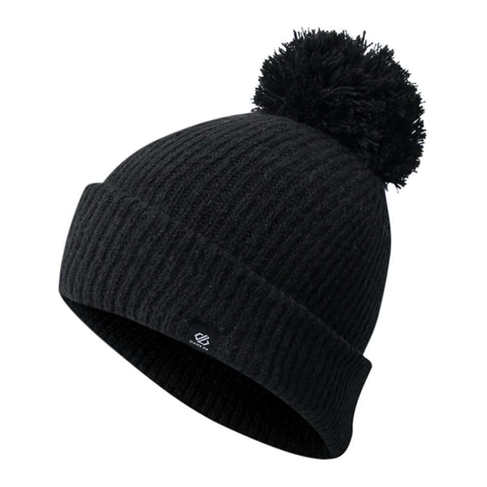 Dare 2B Women's Black Pom Pom Beanie - One Size - 72% Acrylic/25% Recycled Polyamide/3% Elastane