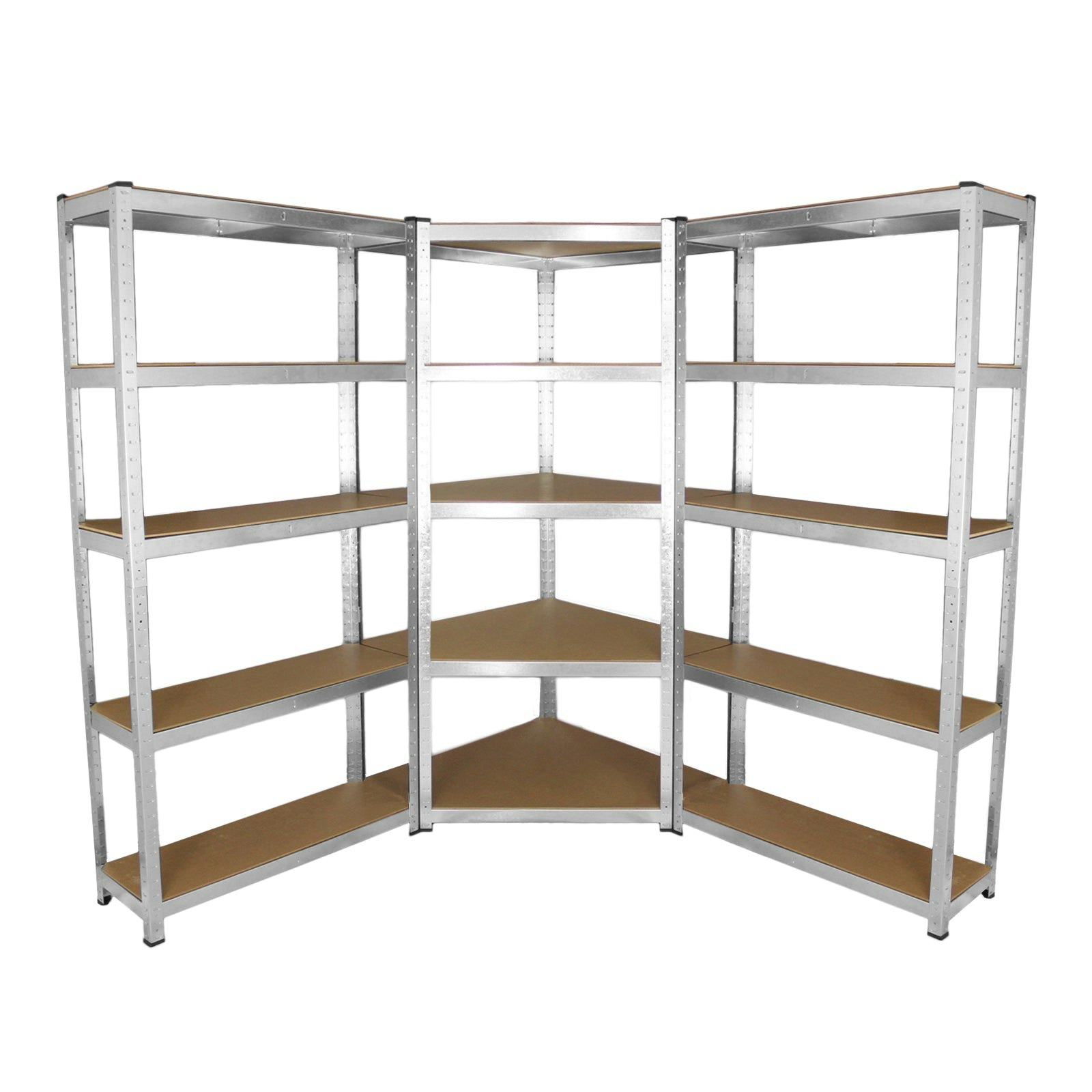 Rackhams Galwix 90Cm Racking Bundle: Corner Shelving And 2 Garage Racking Bays