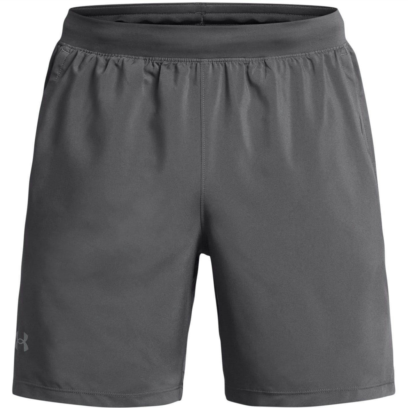 Under Armour Men's Grey Launch 2 In 1 Running Shorts - Pitch - M - Pitch - 100% Mixed