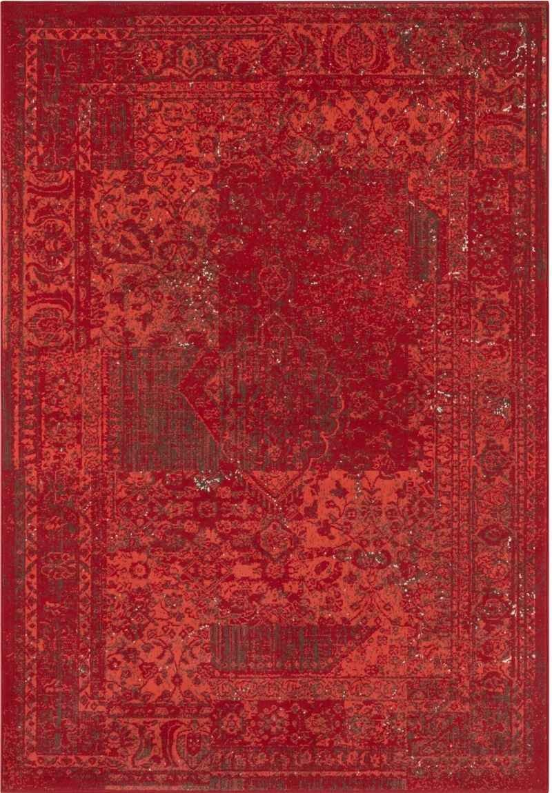 Hanse Home Red Design Velour Rug Plume – Soft & Durable - 200X290 Cm