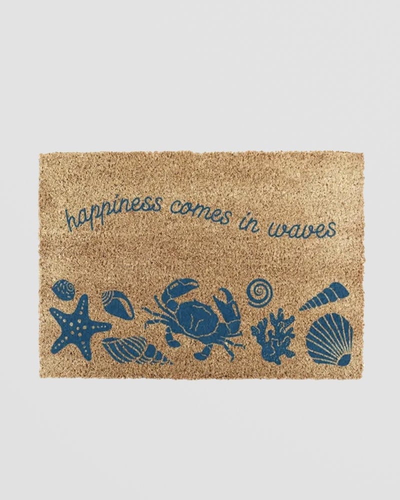 Artsy Doormats Happiness Comes In Waves Doormat (60 X 40Cm)