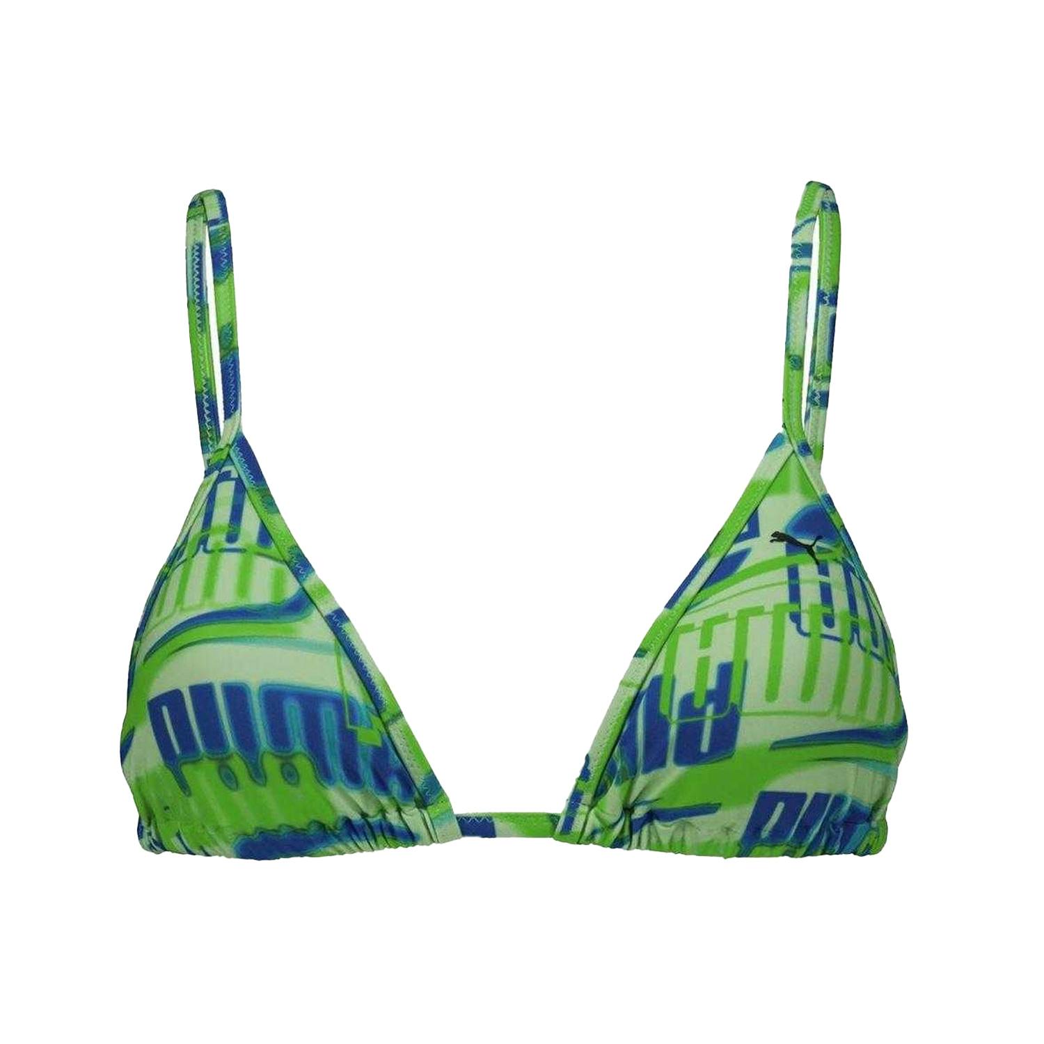 Puma Women's Green Triangle Cups Bikini - 8 Uk - 80% Polyamide/20% Elastane