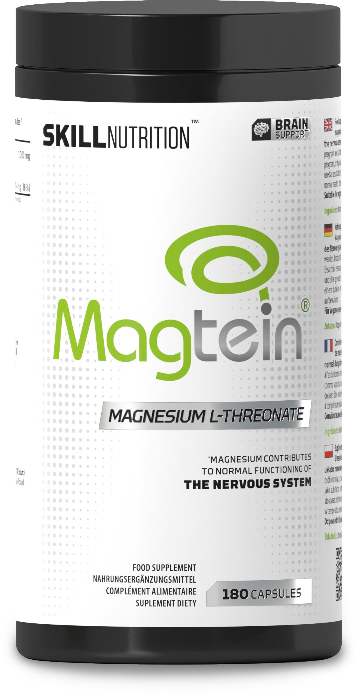 Skill Nutrition Magtein® Magnesium L-Threonate | 180 Tablets | Advanced Magtein® Magnesium Form | Supports Cognitive Function & Focus | High Bioavailability | Premium Dietary Supplement*. - Image 4