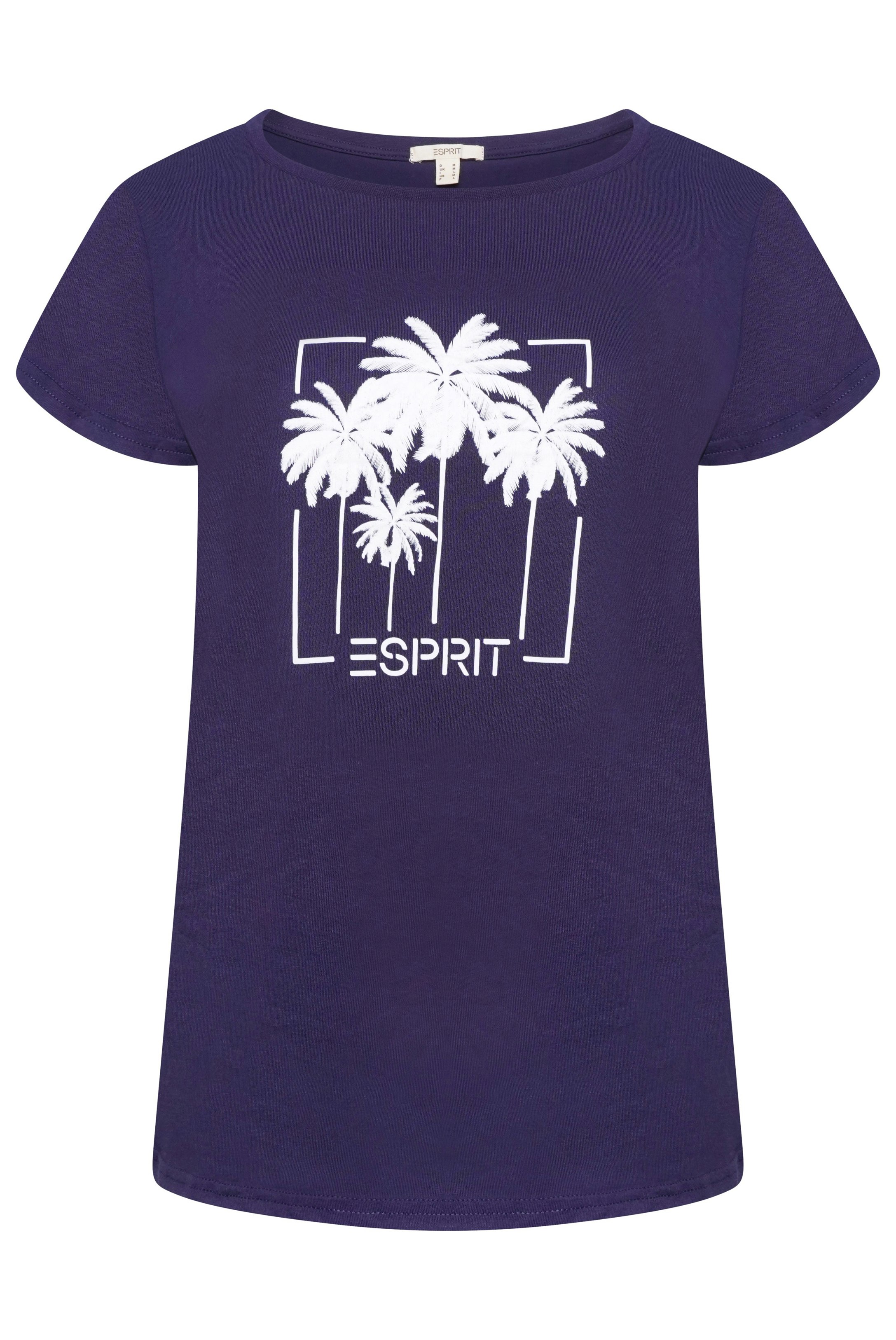 Esprit Women's T-Shirt Pattern 5 Navy - S - Navy