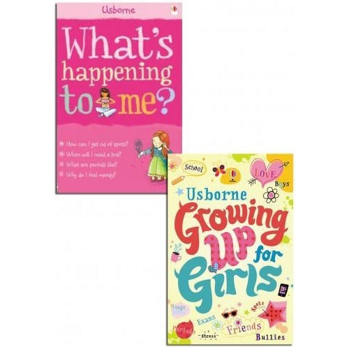 Usborne Girls Whats Happening To Me Growing Up For Collection Books Set Size 2