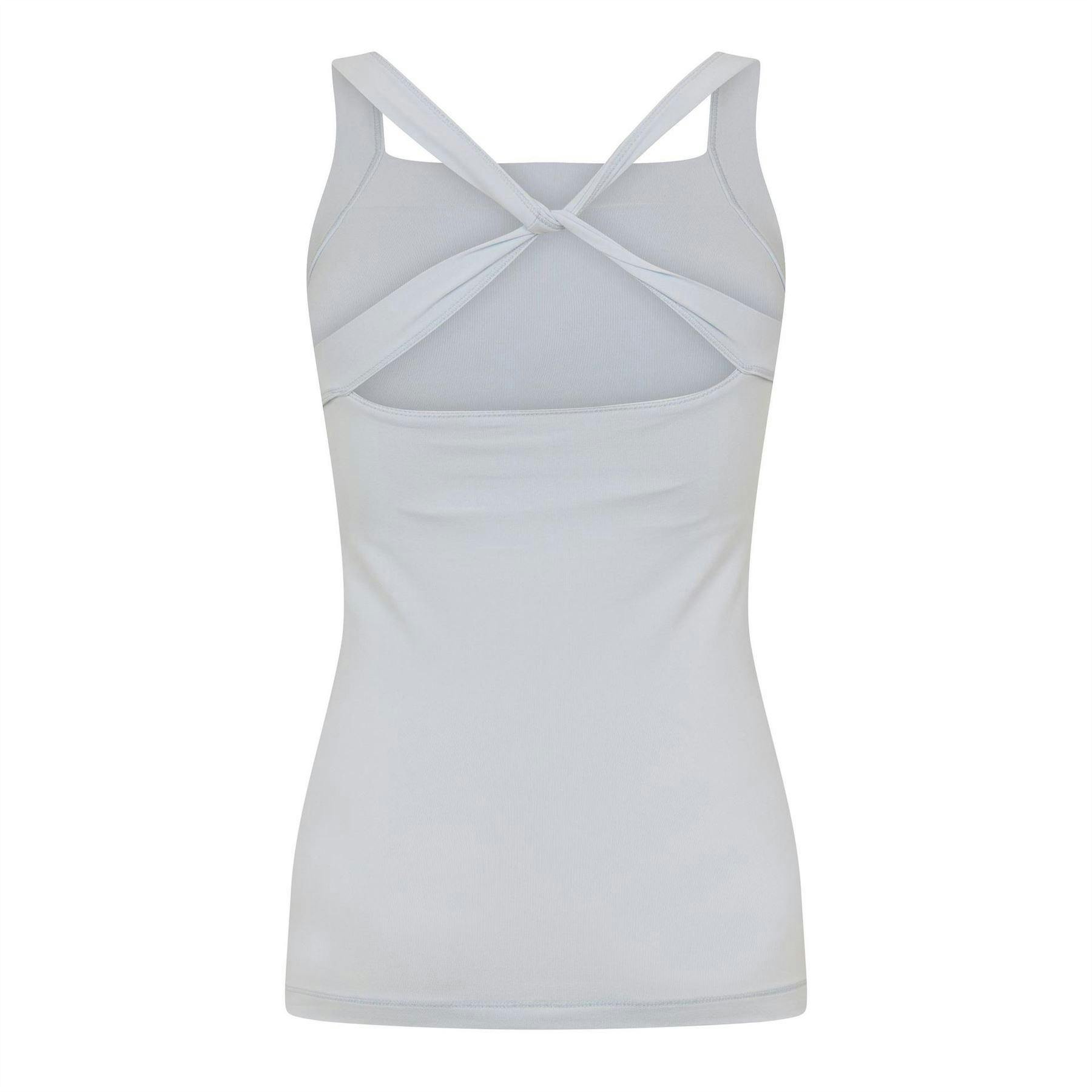 Puma Women's White Vintage Floral Vest Top - 14 Uk - 100% Mixed