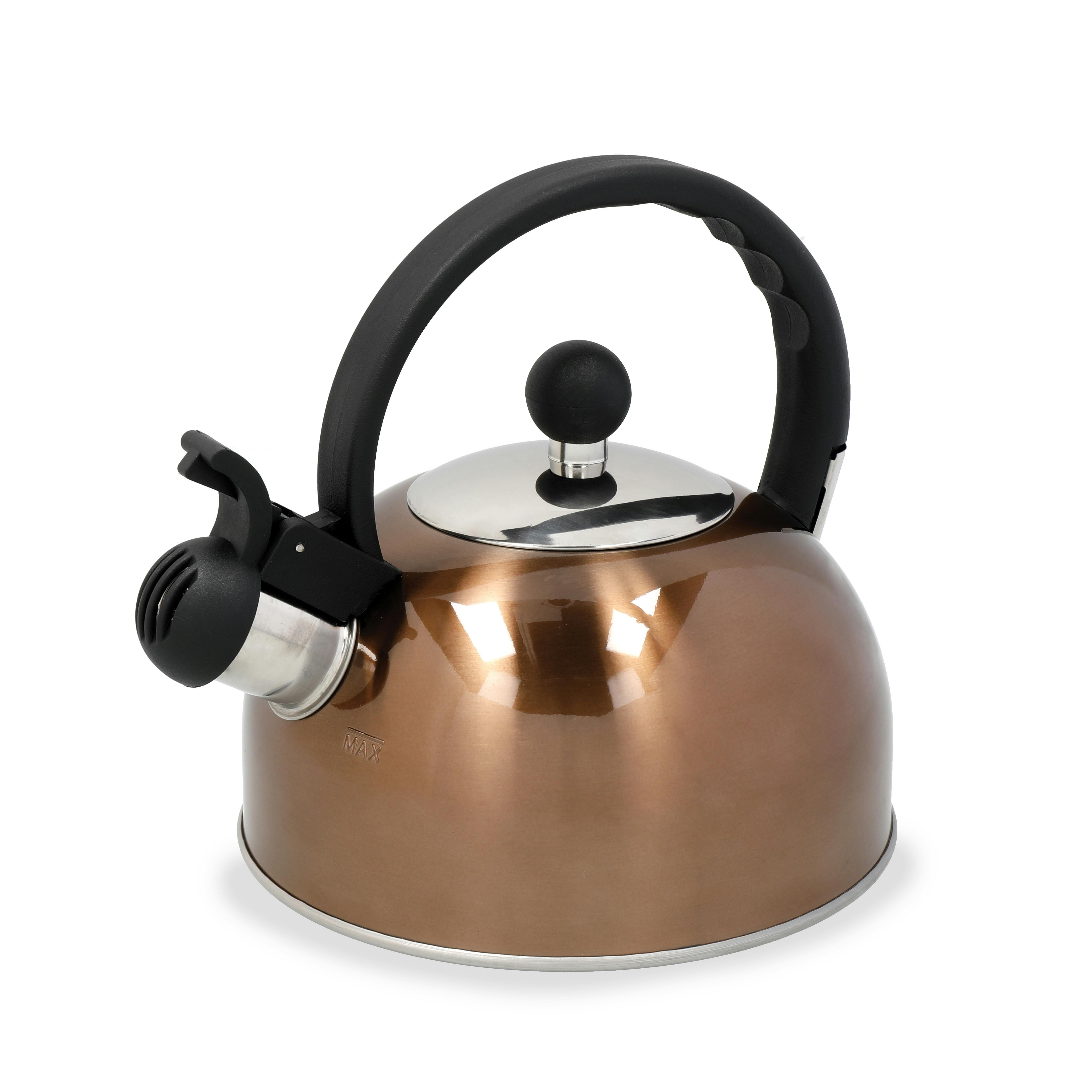 La Cafetiere Unisex Copper Induction-Safe Stainless Steel Whistling Kettle In - Image 3