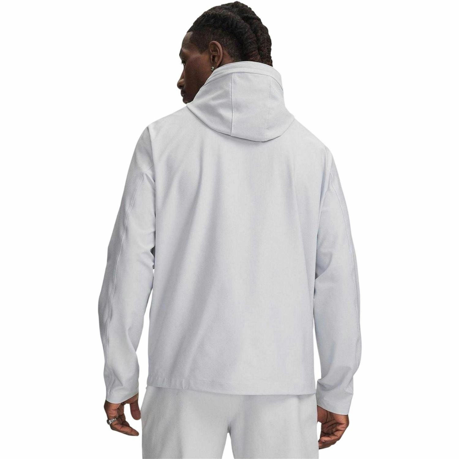 Under Armour Men's Grey/Black Unstoppable Performance Training Hooded Jacket - L - 90% Polyester/10% Elastane