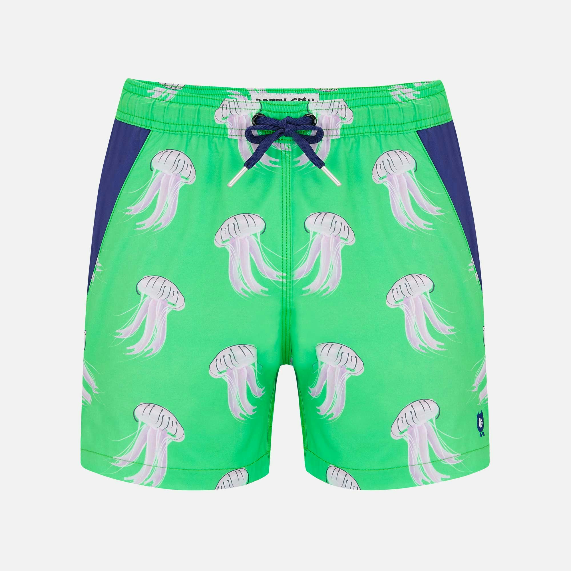 Randy Cow Men's Green Jellyfish - Swim Shorts - M
