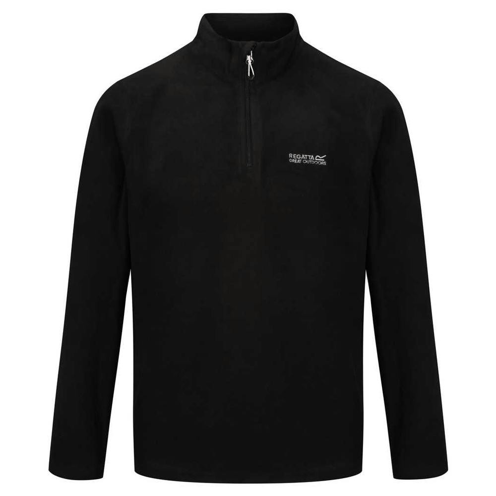 Regatta Men's Black Great Outdoors Thompson Half Zip Fleece Top - 4XL - 100% Polyester