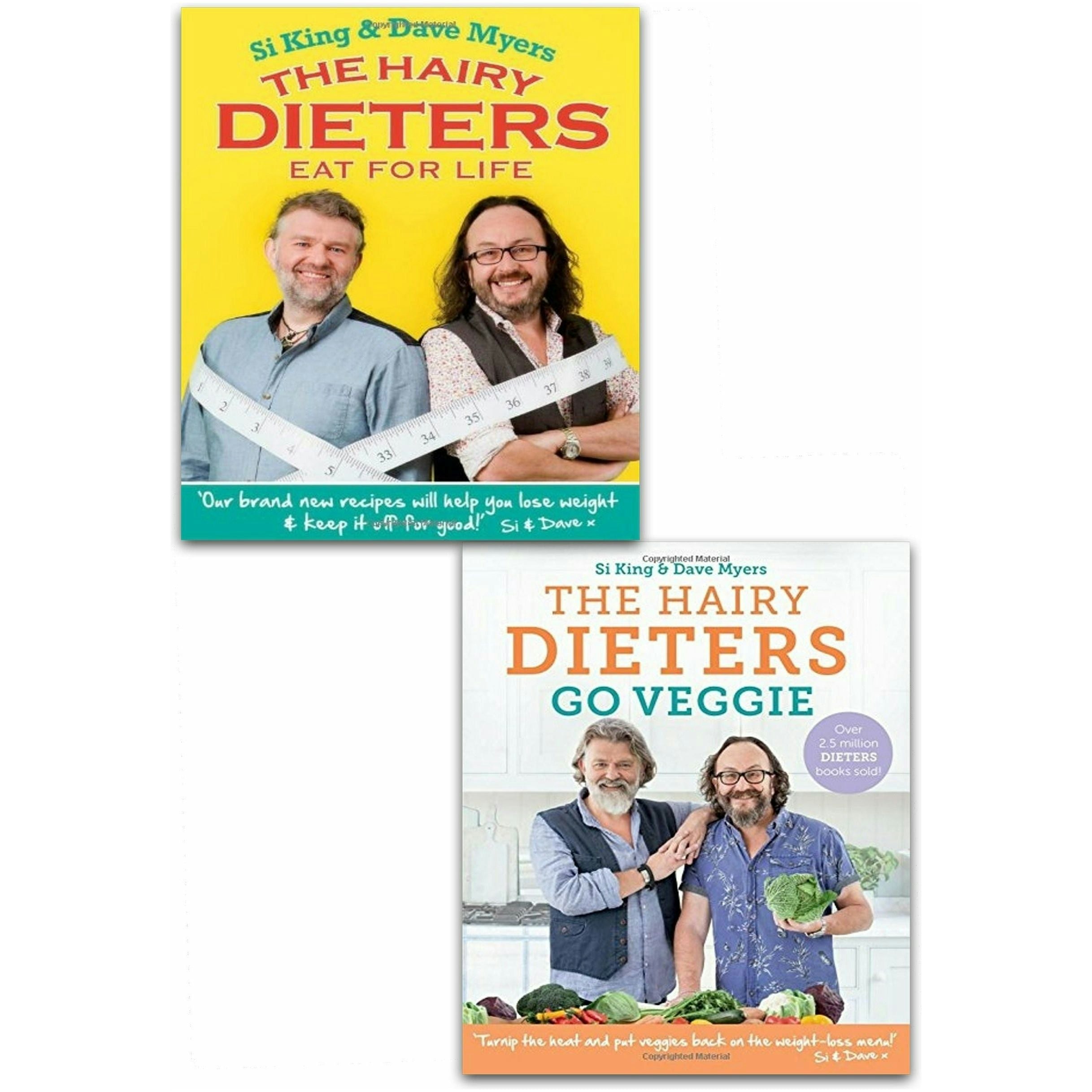 Orion The Hairy Bikers Collection Book Set The Hairy Dieters Eat For Life, The Hairy Dieters Go Veggie Size 2