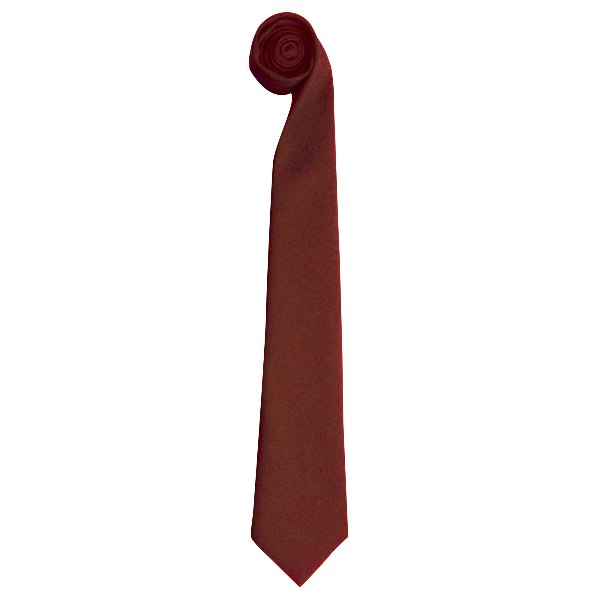 Premier (One Size, Burgundy) Tie - Men Plain Work Tie (Pack Of 2) - Image 3