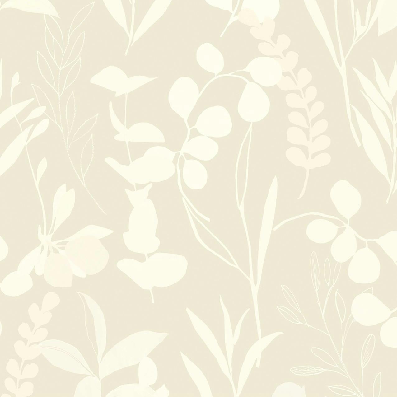 Rackhams Light New Harmony Wallpaper - Neutral - 10M