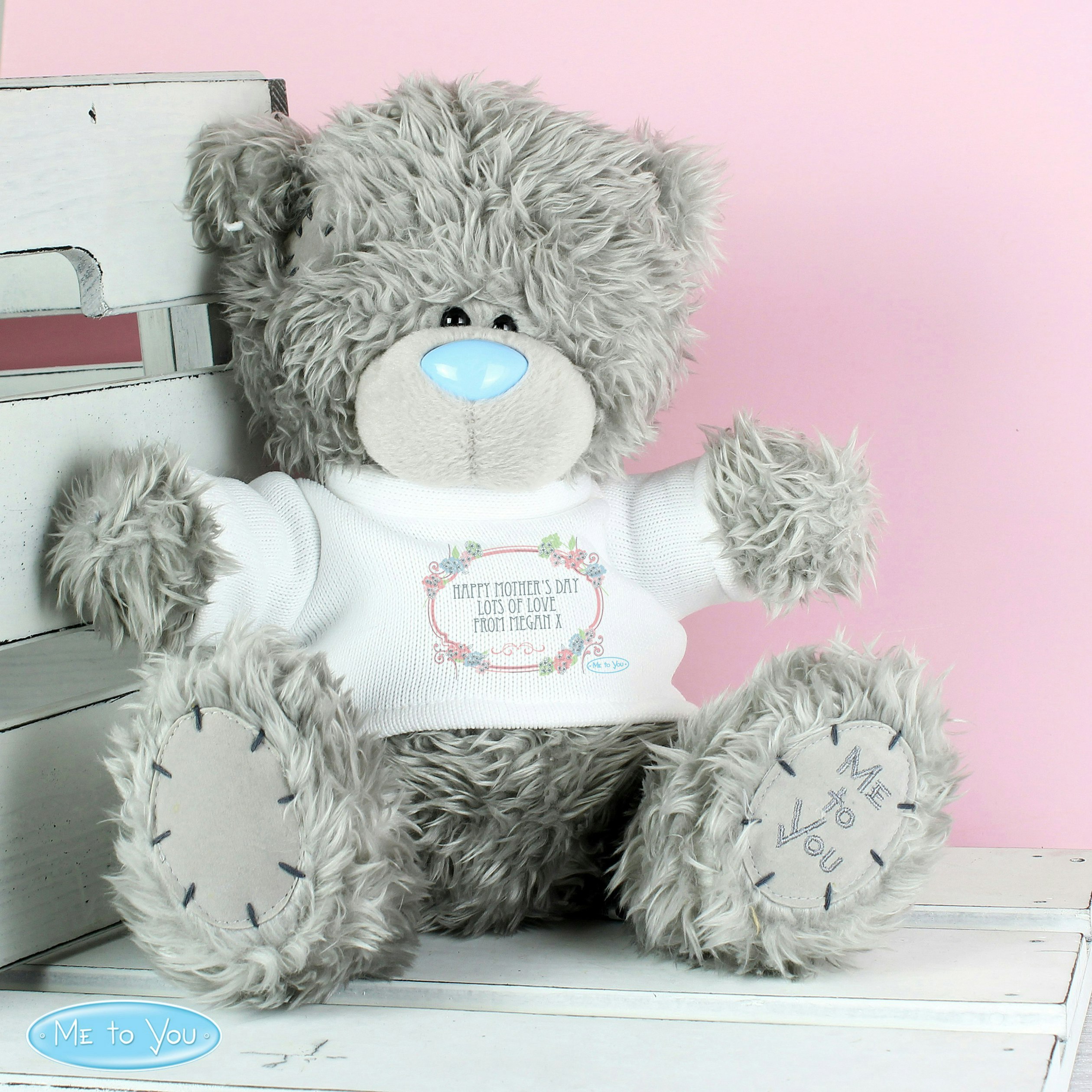 Personalised Memento Company Personalised Me To You Bear 'Floral'