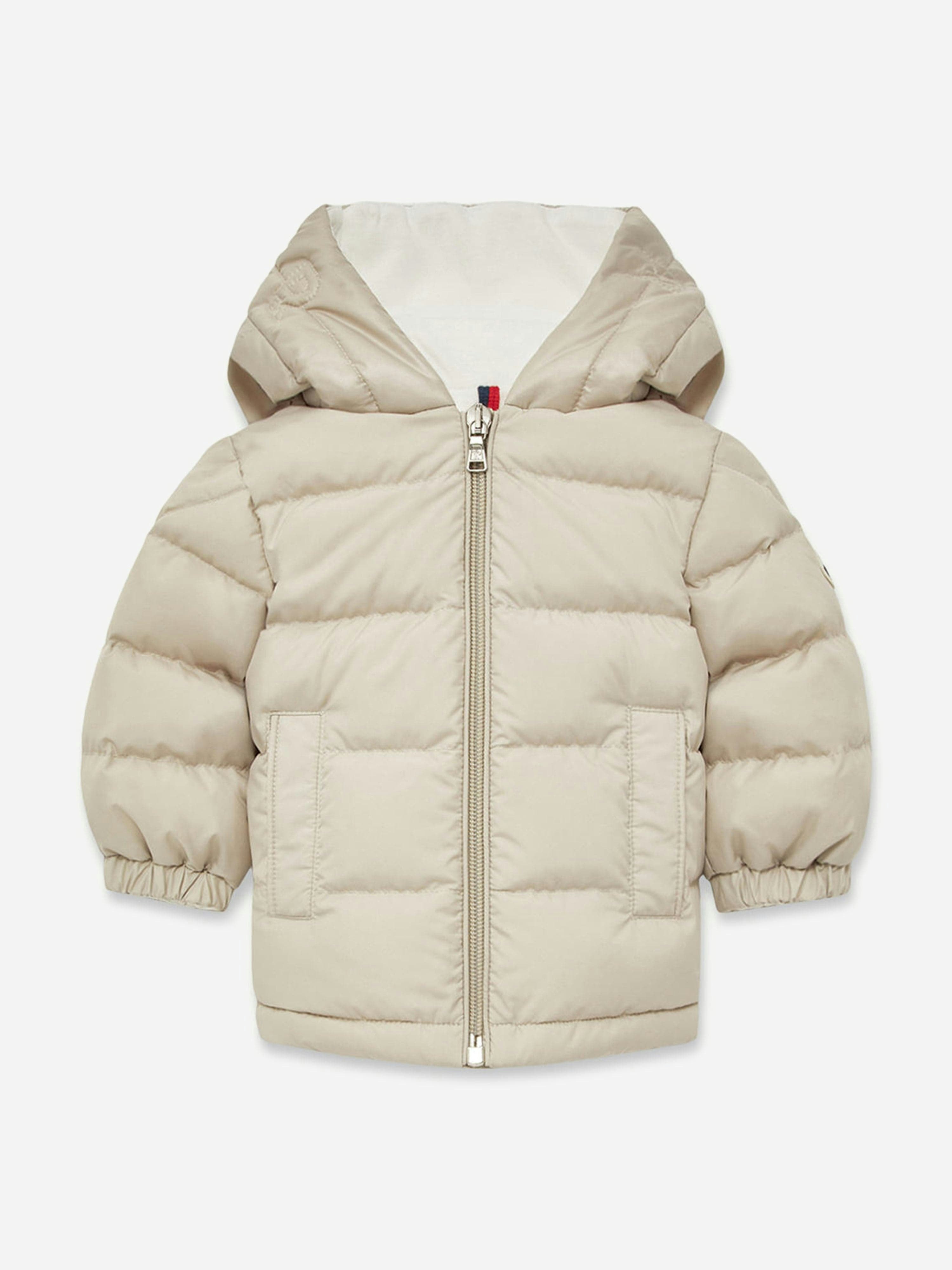 Moncler Enfant Men's Beige Baby Boys Down Padded Najan Jacket In - 6 - 9 Mths