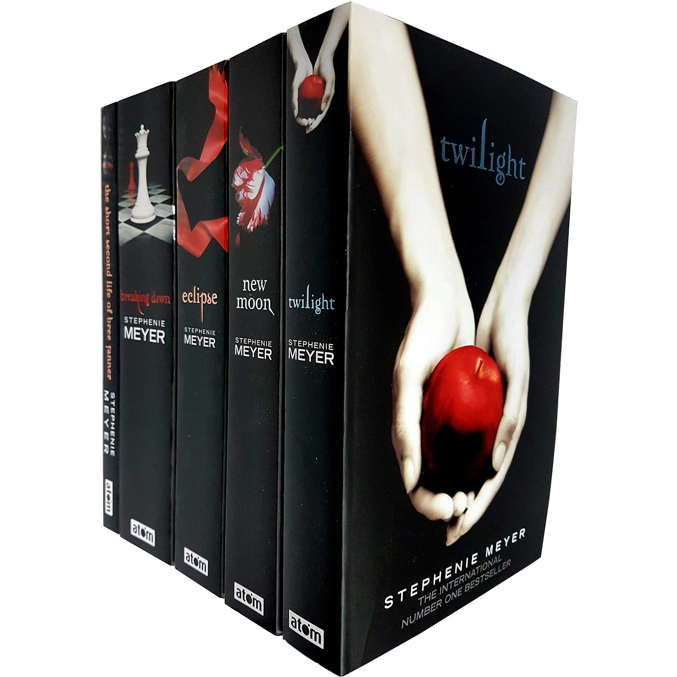 B&Q -  Twilight Saga Black Cover Stephenie Meyer 5 Books Collection Set (Breaking DawnShort Second Life Of Bree TannerEclipseNew Mo - Image 8
