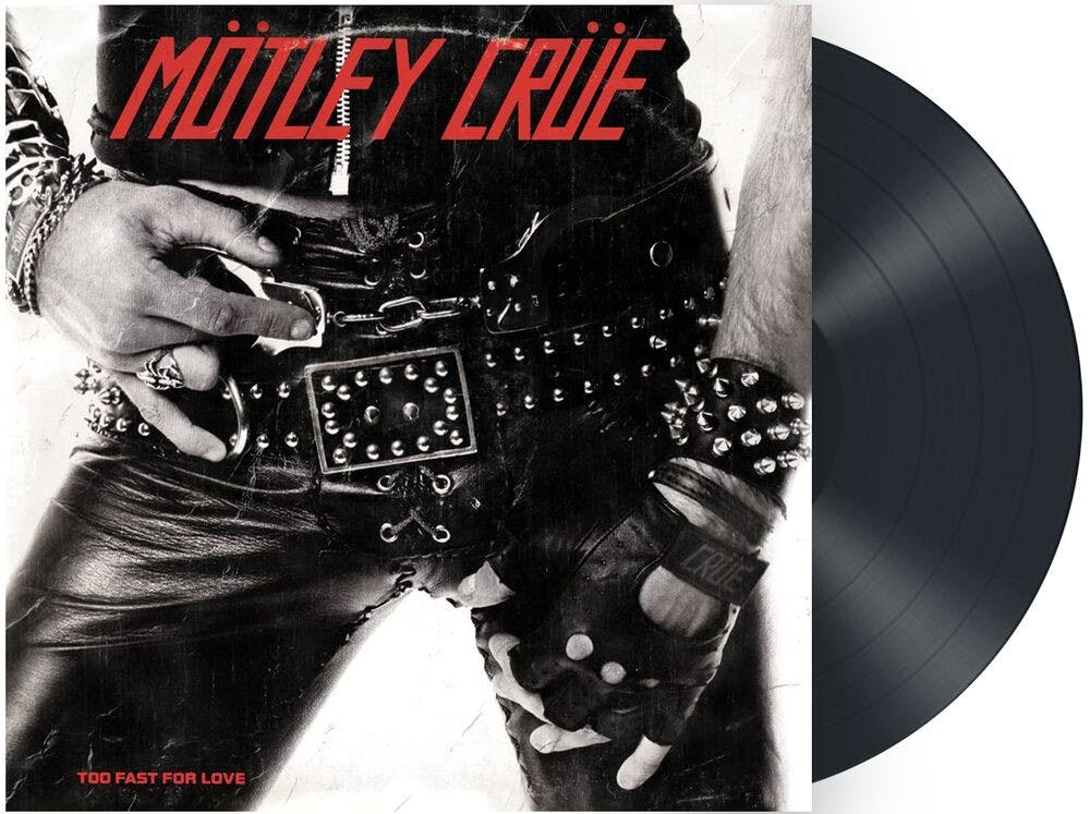 Eyesore Merch Black Motley Crue 'Too Fast For Love' (40Th Anniversary Remaster) Lp 180G Vinyl