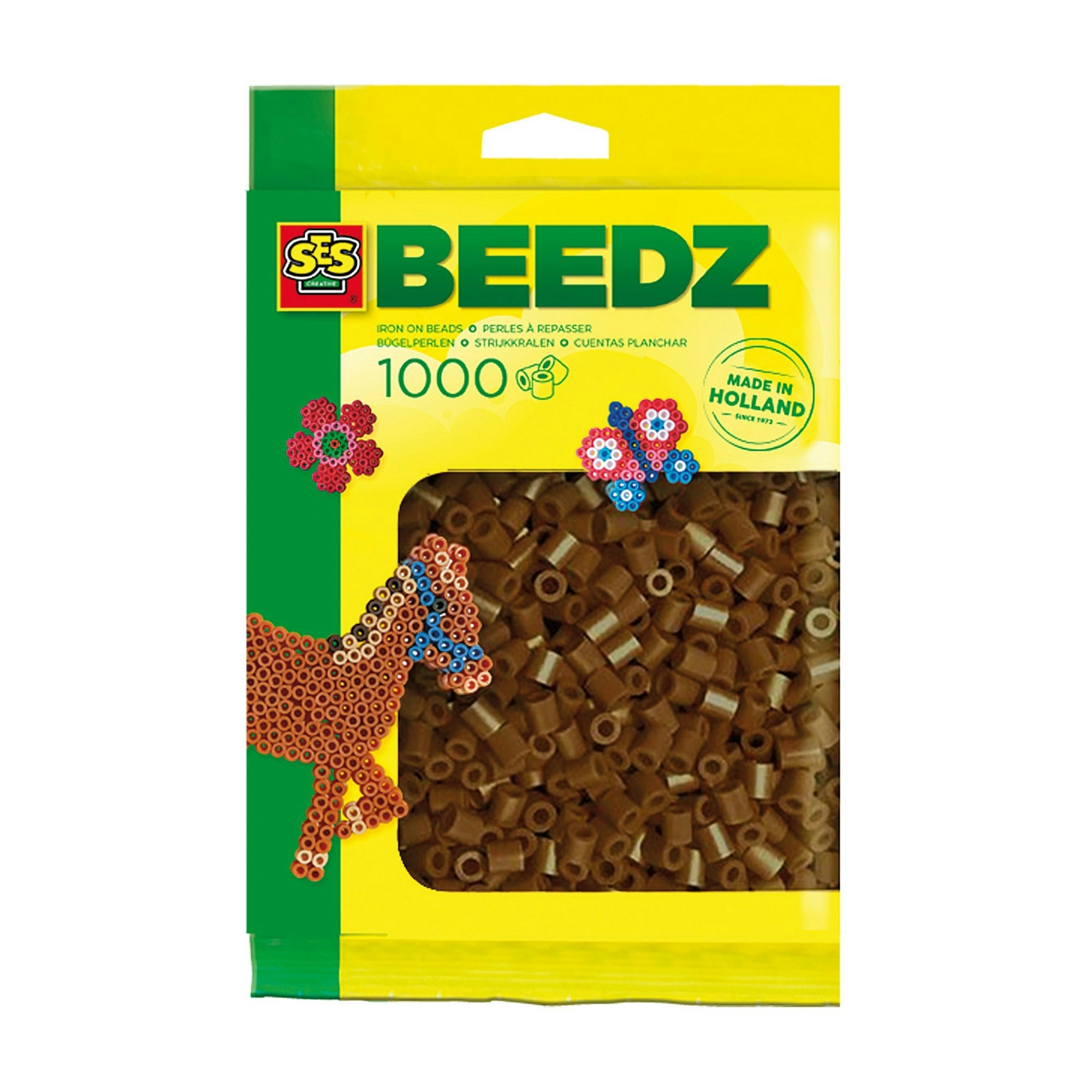 Ses Creative Dark/Brown Iron On Beads 1000