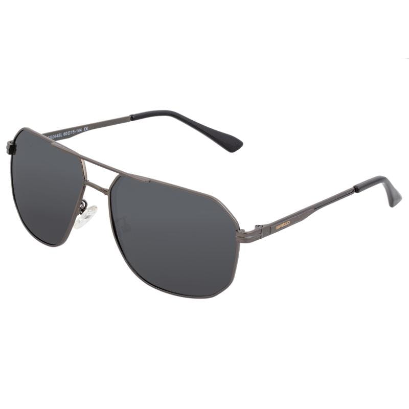 Breed Black Norma Polarized Sunglasses - Gunmetal