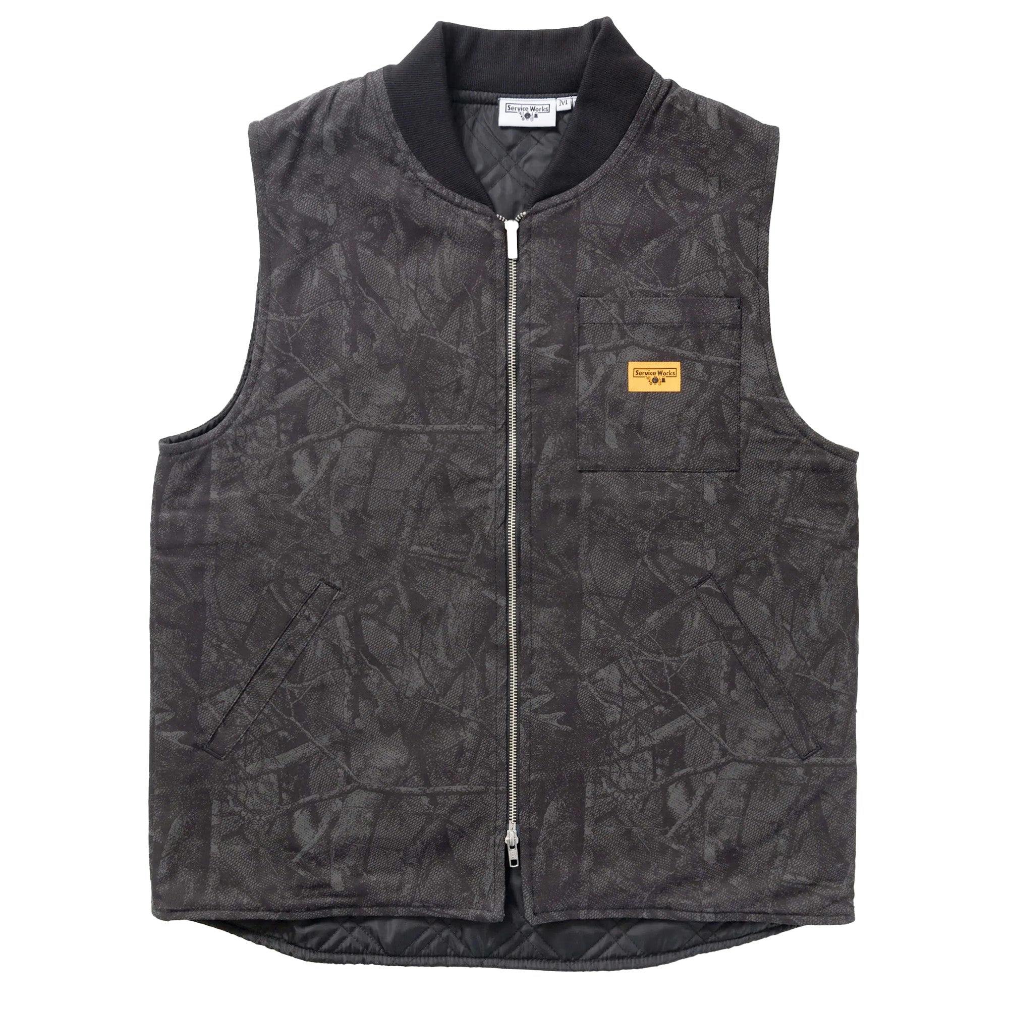 Service Works Xerox Camo Padded Work Vest - Mono - Medium