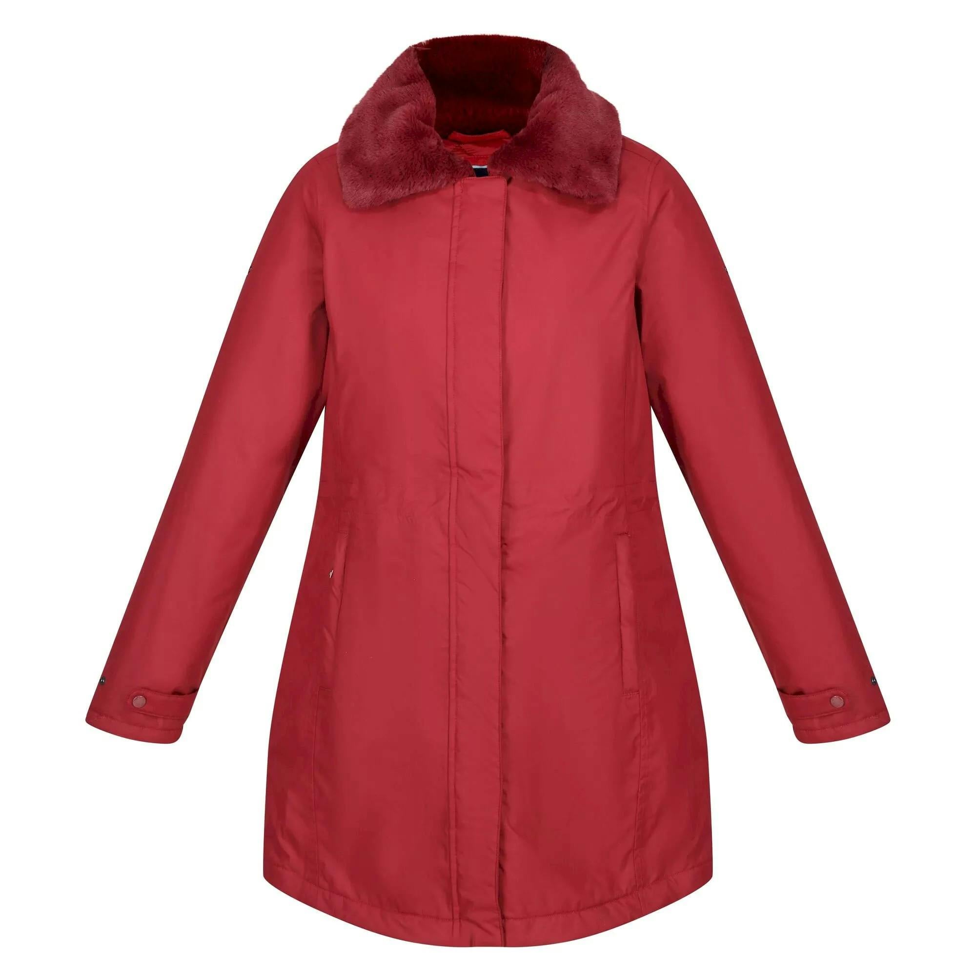 Regatta Women's Renata Parka - Cabernet - 12 Uk - Cabernet - 55% Wool/41% Polyester/2% Acrylic/2% Polyamide