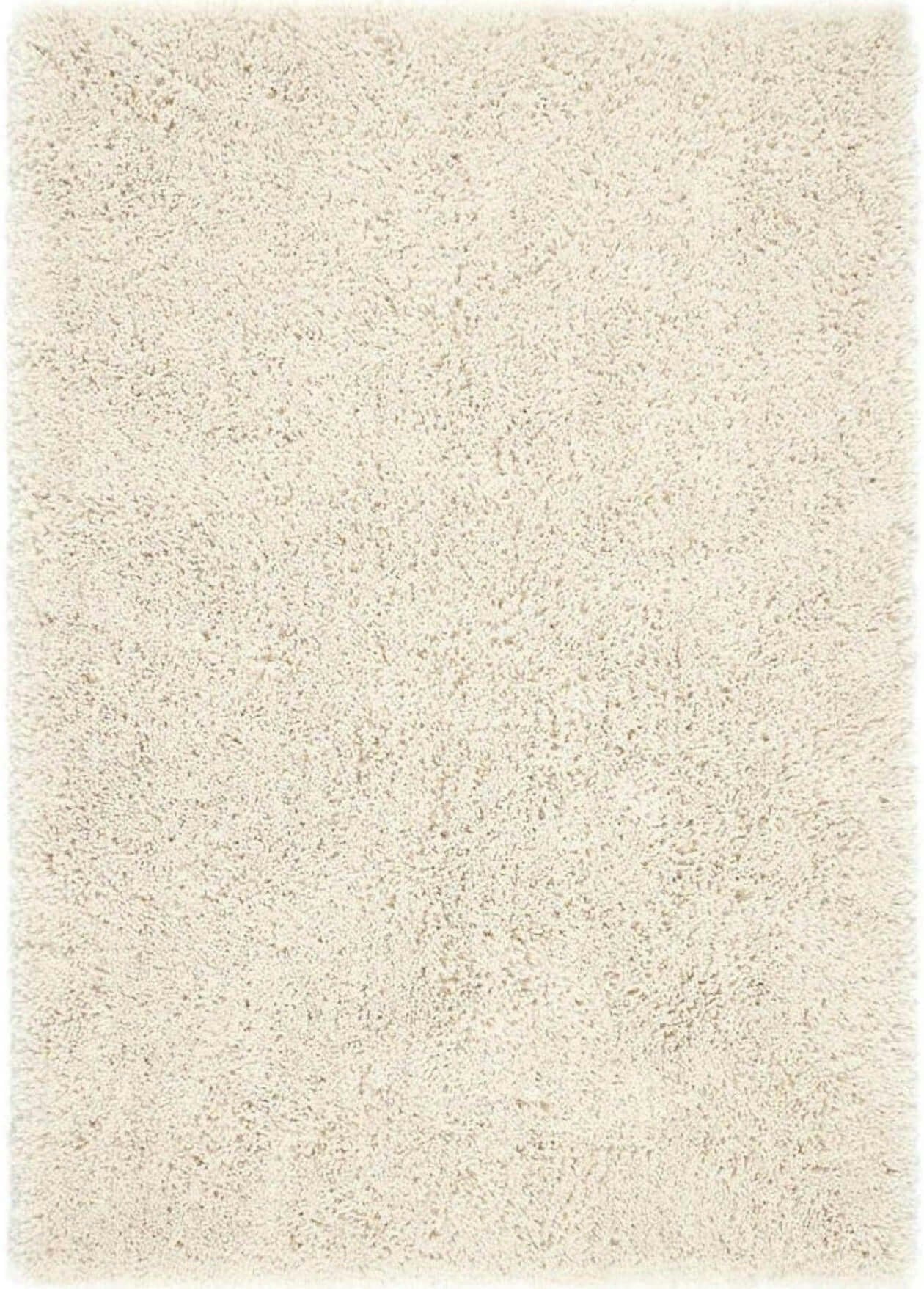 The Rugs Cream Chicago Shaggy Rug - 140X200 Cm