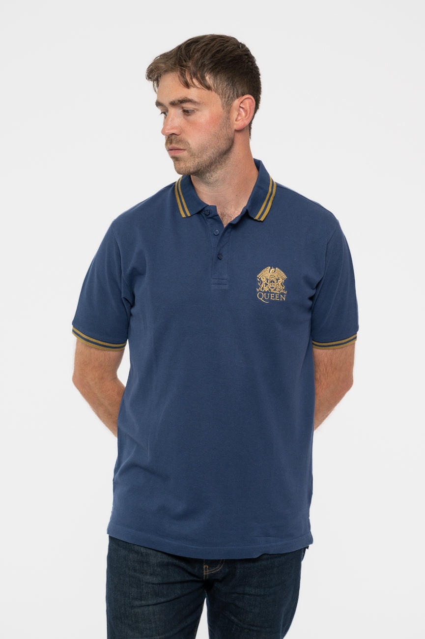Paradiso Clothing Unisex Blue Queen Classic Crest Polo Shirt - S