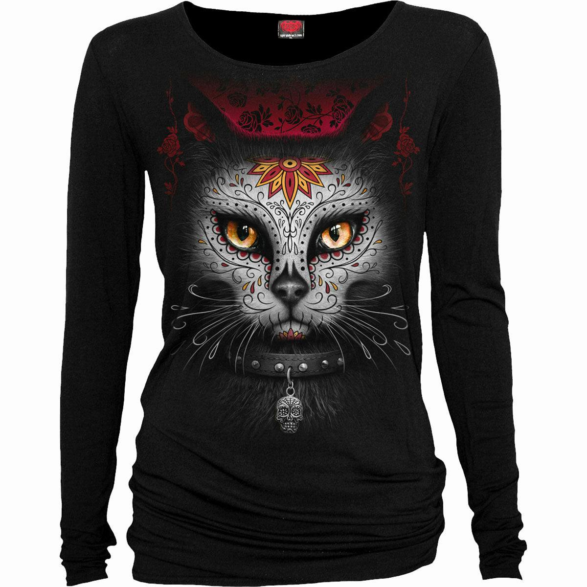 Spiral Direct Black Catrina - Baggy Top - Xxl - Digital - Digital