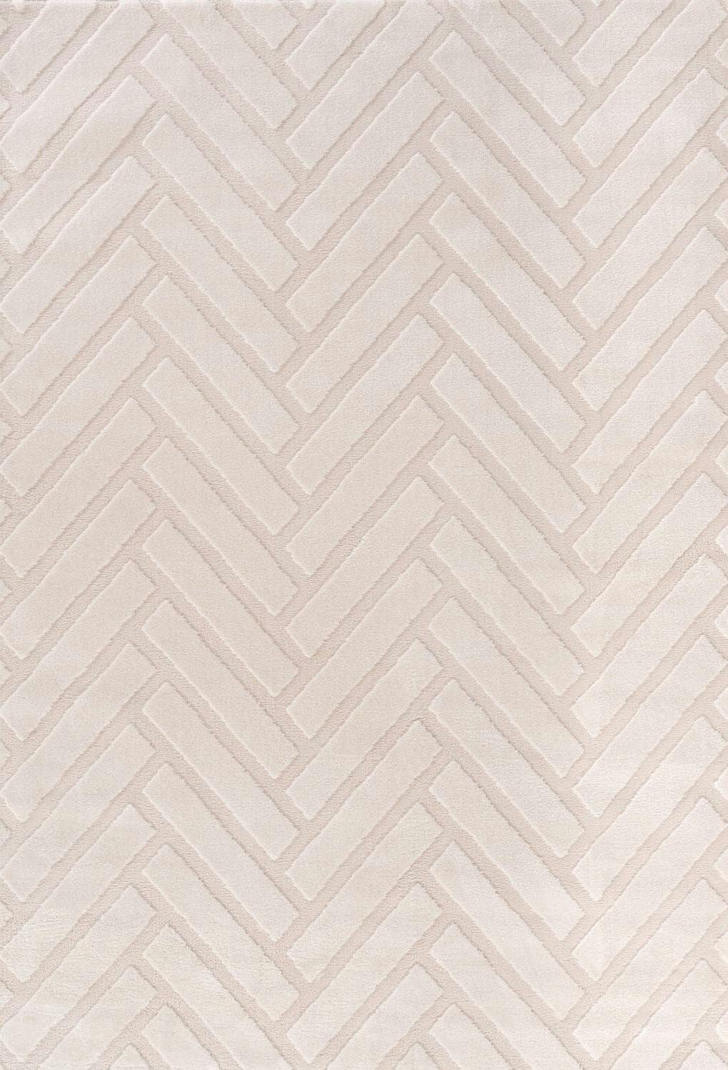 The Rugs Cream Loft Chevron Rug - 120X170 Cm