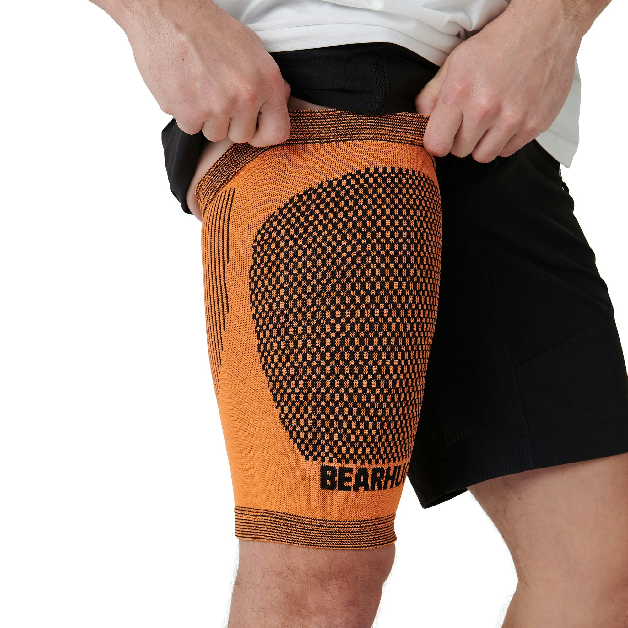 Bearhug Thigh Compression Support Sleeve For Hamstring & Leg Recovery - Small