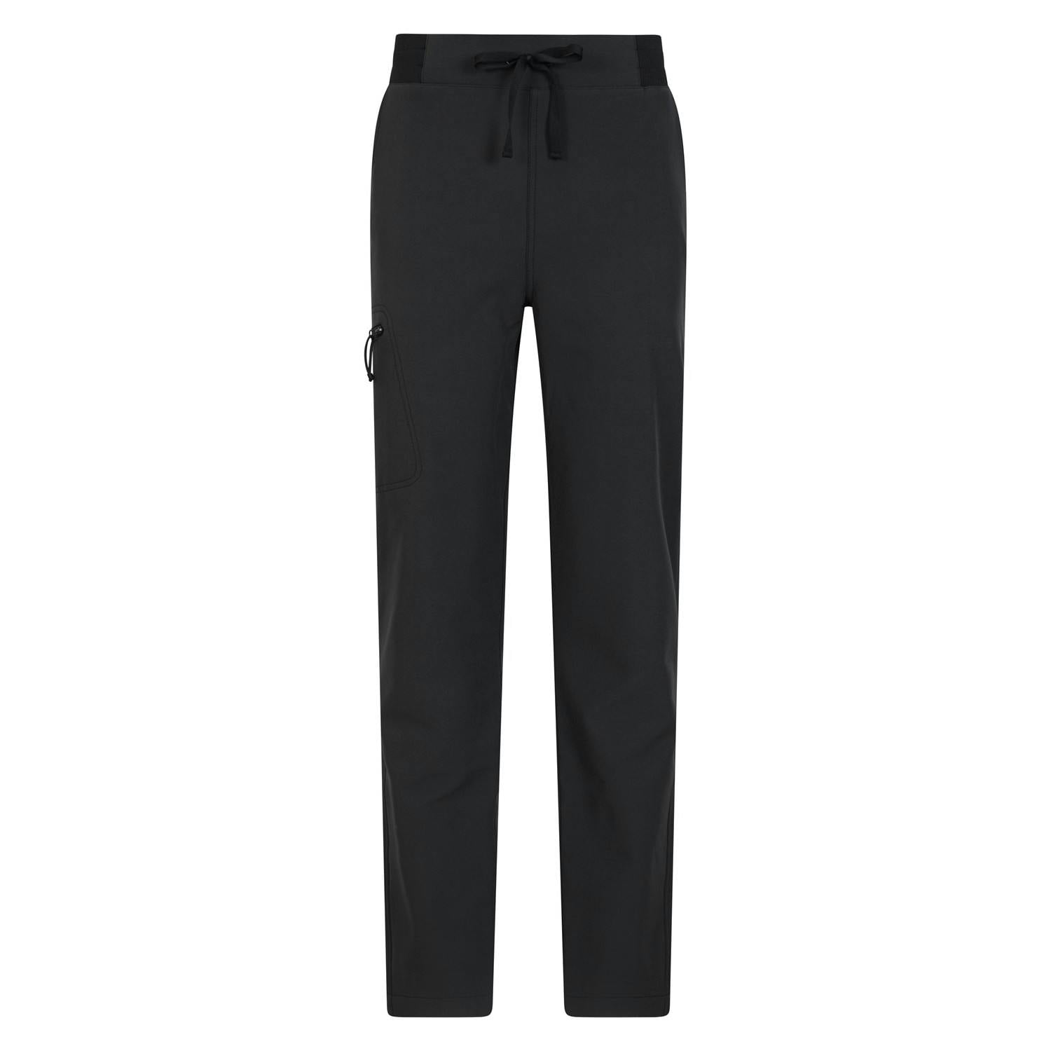 Mountain Warehouse Women's Black Adventure Water Resistant Hiking Trousers - 14 Uk - 86% Polyester/14% Elastane