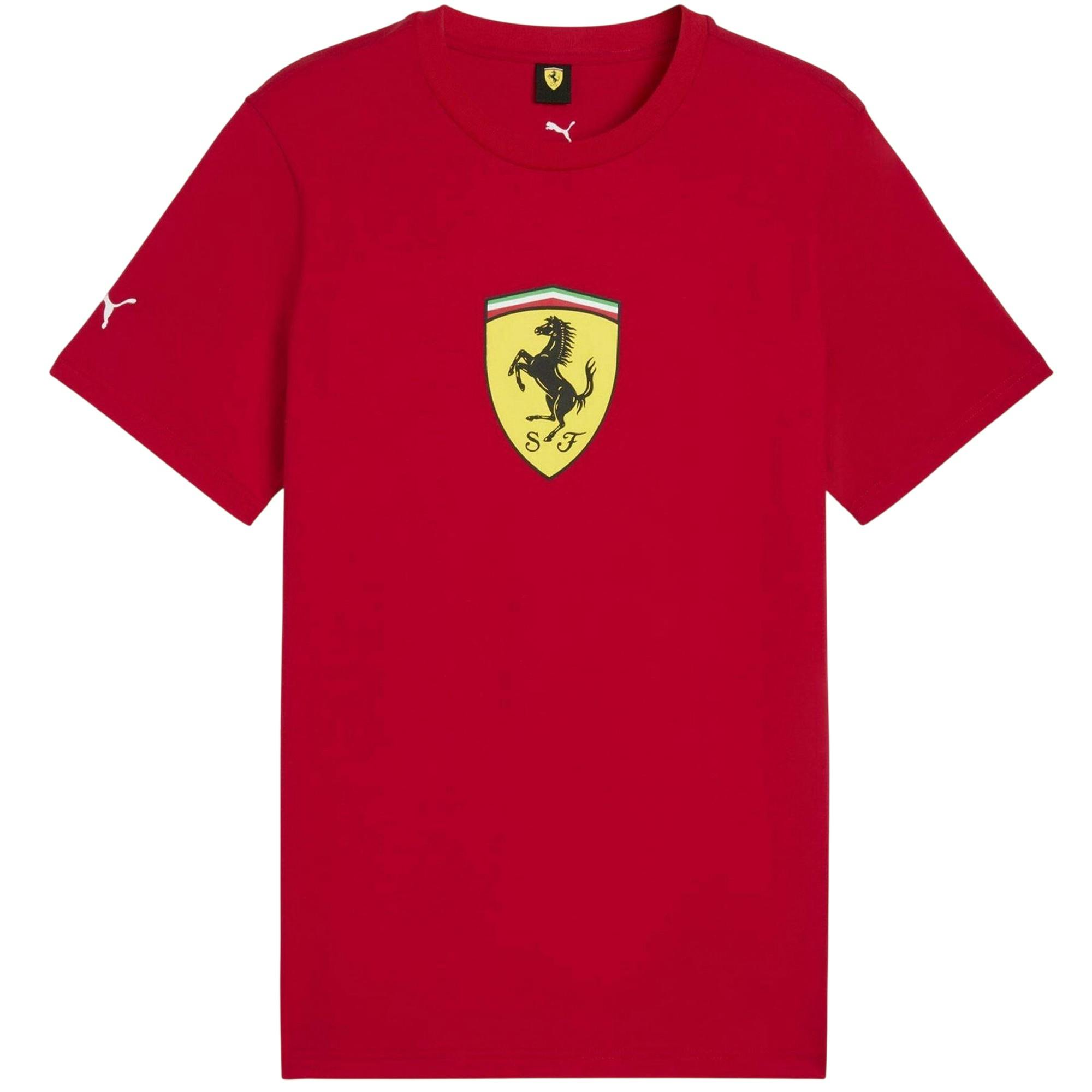 Puma Men's Red Ferrari T-Shirt - Rosso - L - Rosso - 100% Cotton