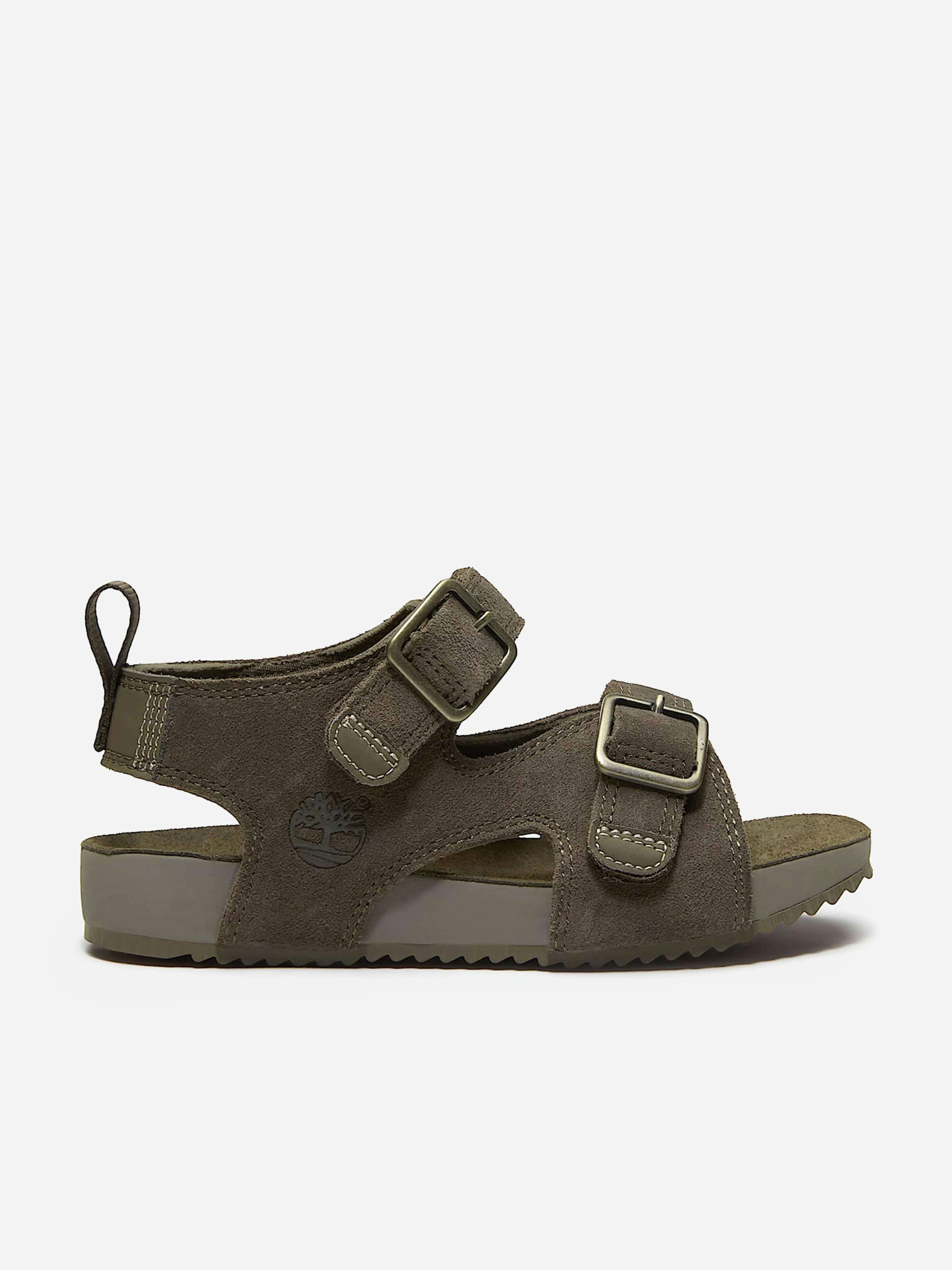 Timberland Unisex Kids Brown Kids Castle Island Backstrap Sandals In - Eu 35 Uk 2.5 Us 3