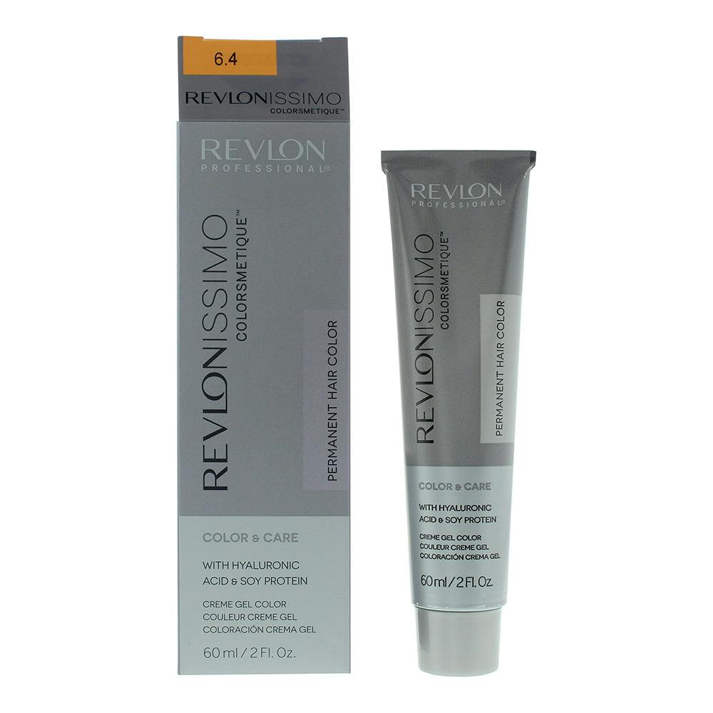 Revlon Revlonissimo Coloursmetique Permanent Creme Gel Colour 6.4 Dark Copper Blonde - Image 5