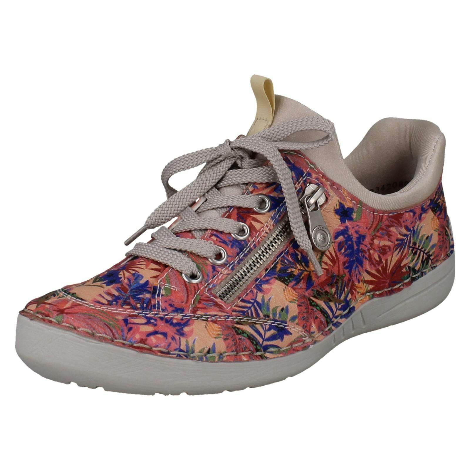 Rieker Women's Ready2go Slip On Jungle Print Trainers 52567 - Multi - Uk 6