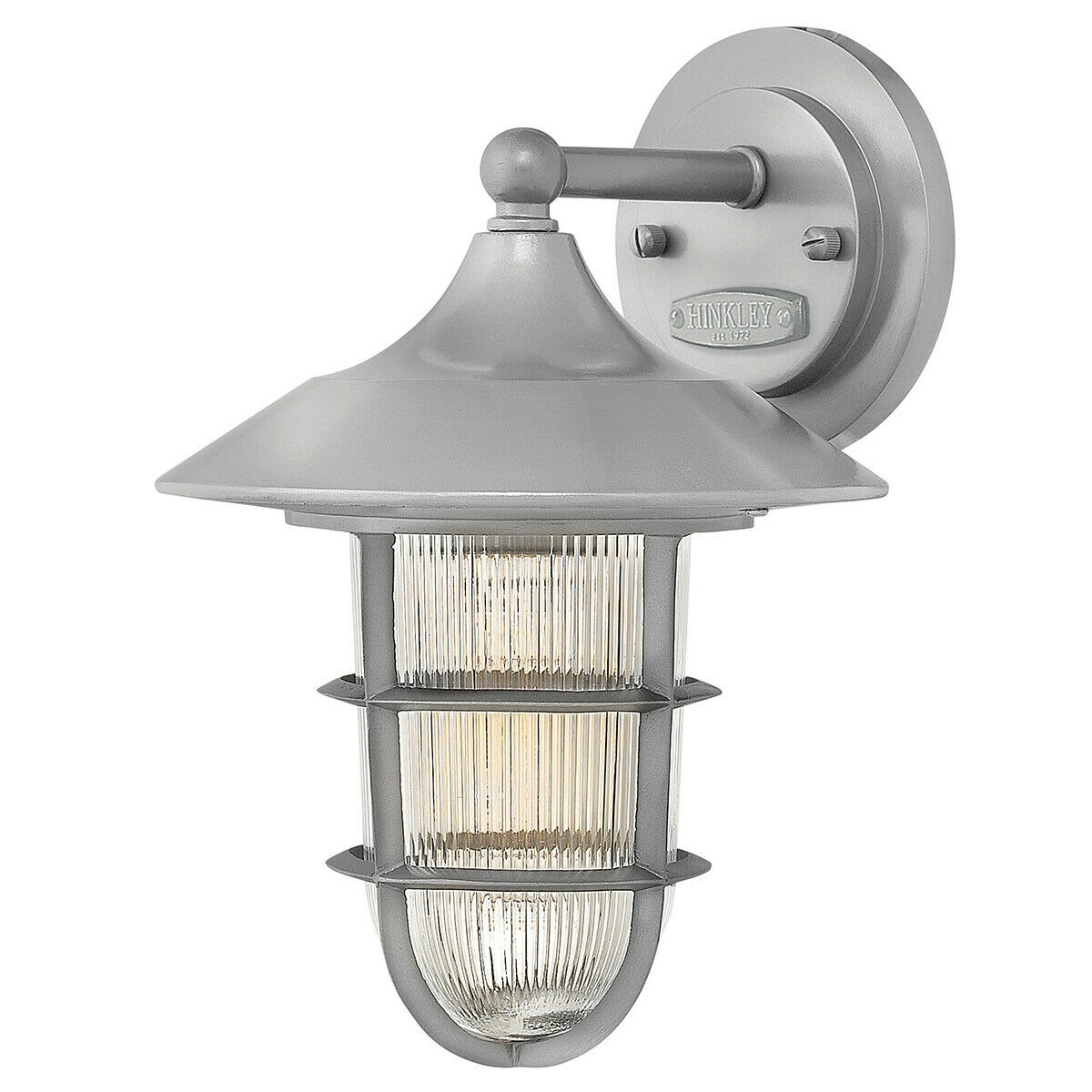 Rackhams Light/Silver Outdoor Ip44 Wall Sconce Led E27 100W Bulb External D01368