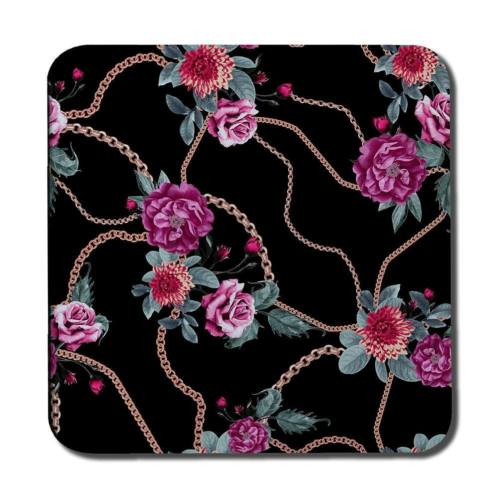 Benjamin Tate Design Chain And Flowers Pattern (Coaster)