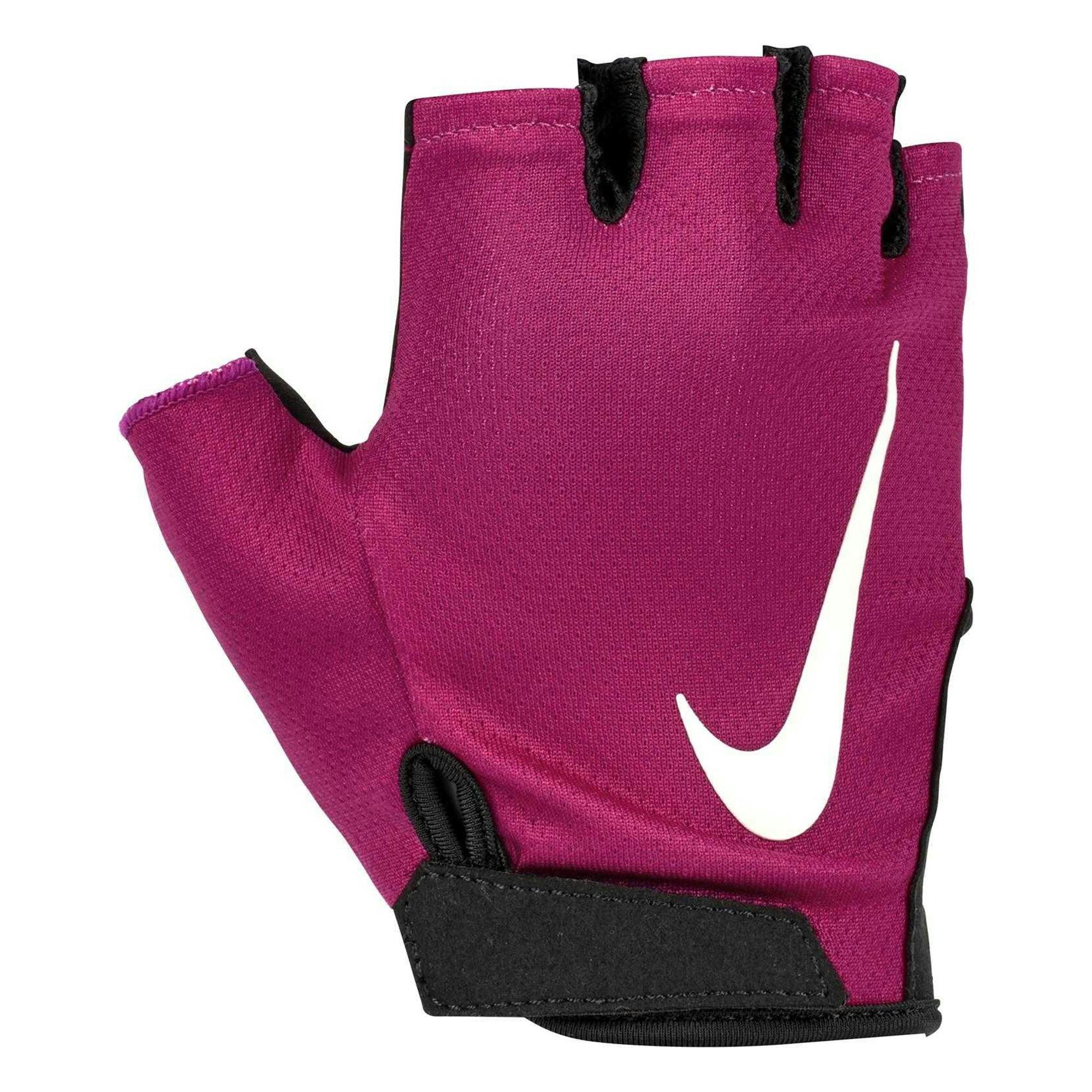 Nike Women's Black/Fuchsia / Gym Essential 2024 Fitness Fingerless Gloves - L
