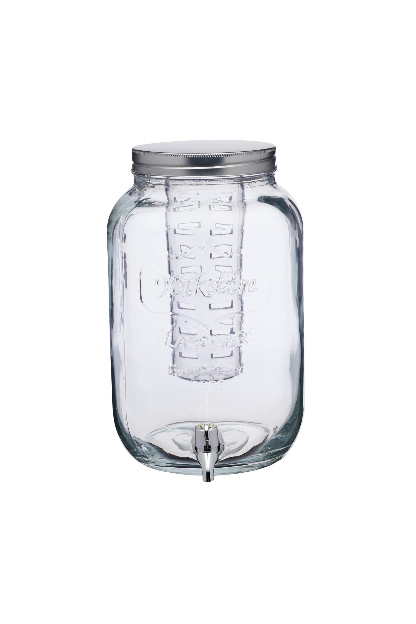 Rackhams Home Made 7.5 Litre Glass Infuser Drinks Dispenser - Clear - Glass - Drinks Dispenser