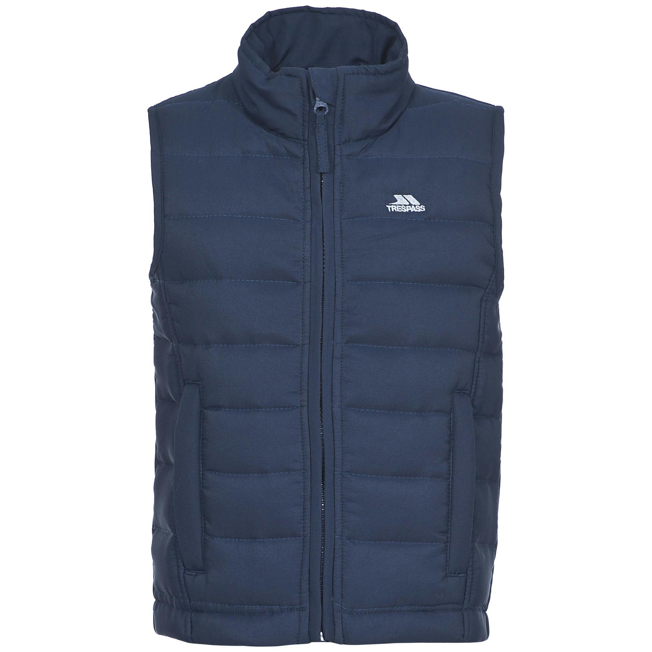 Trespass Childrens/Kids Jadda Quilted Sleeveless Gilet - Navy - Navy - 5-6 Years - 100% Polyester