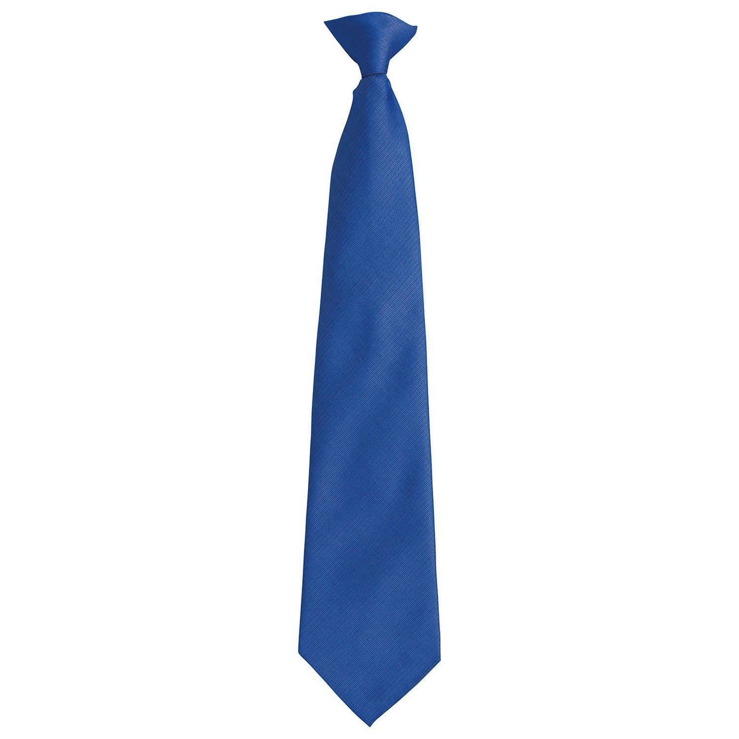 Premier Unisex Adult Colours Fashion Plain Clip-On Tie (Royal Blue) - One Size - Image 3