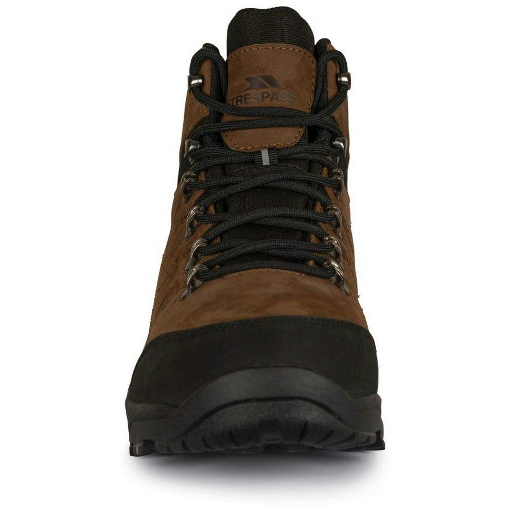 Trespass Men's Light/Brown Corrie Leather Hiking Boots - 8 Uk - 70% Leather/30% Textile